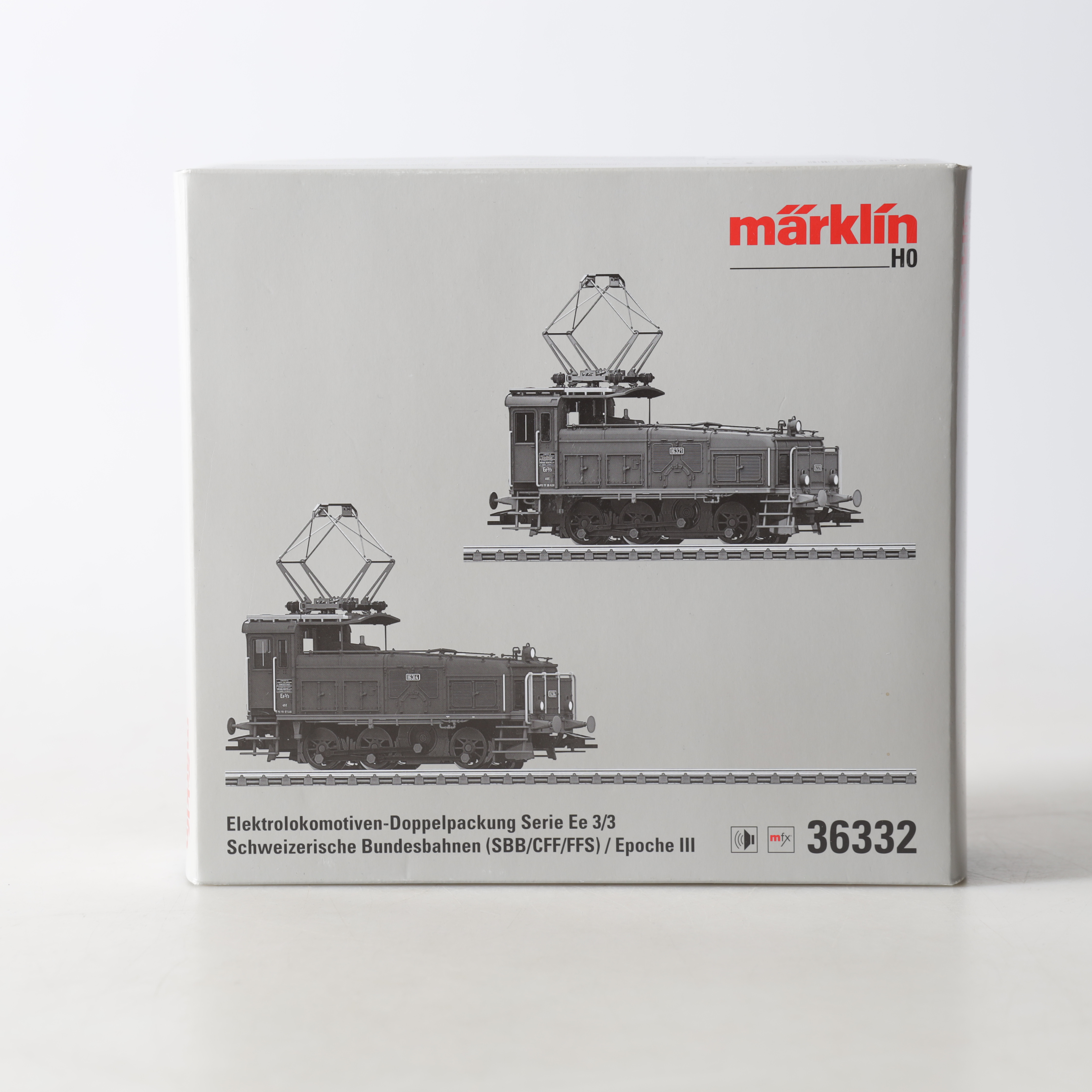 ELLOK, 2 st. 36332, H0, serie Ee 3/3, "Halbschuh", SBB, CFF, FFS, Märklin.