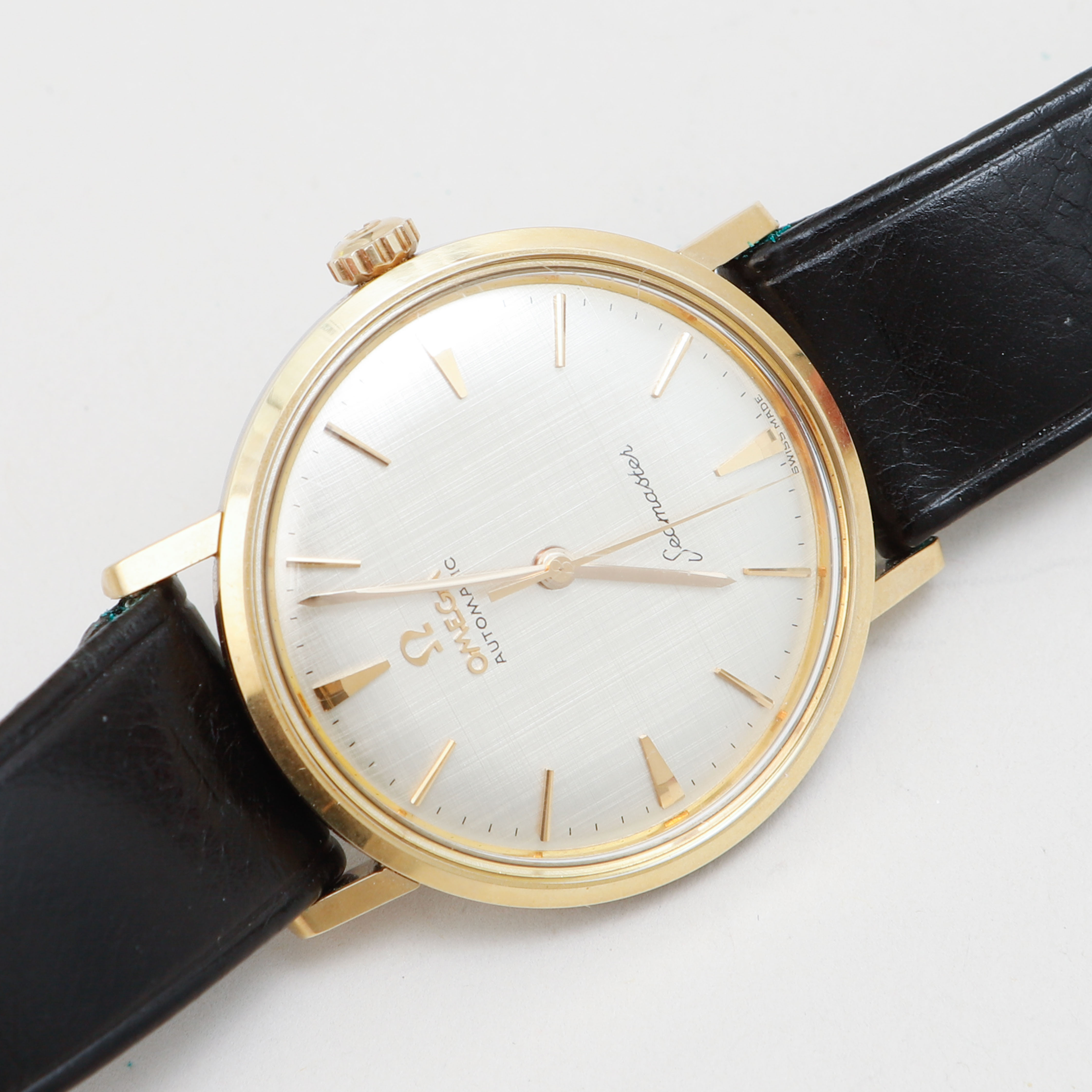ARMBANDSUR, Omega, Seamaster, guld på stål, automatisk, ca 1962.