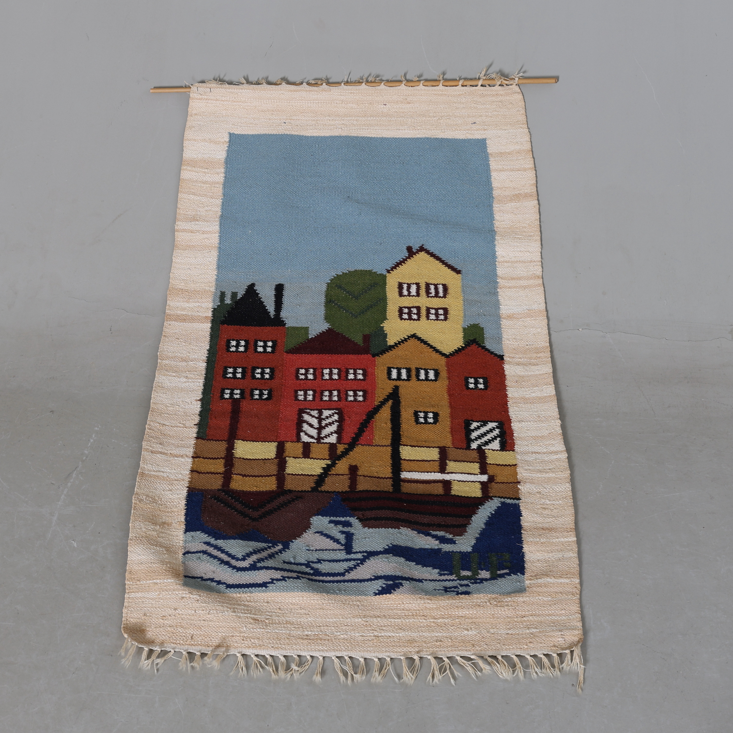 ULLA PARKDAL. bonad, "Vaxholm", Eric Ewers A.B.