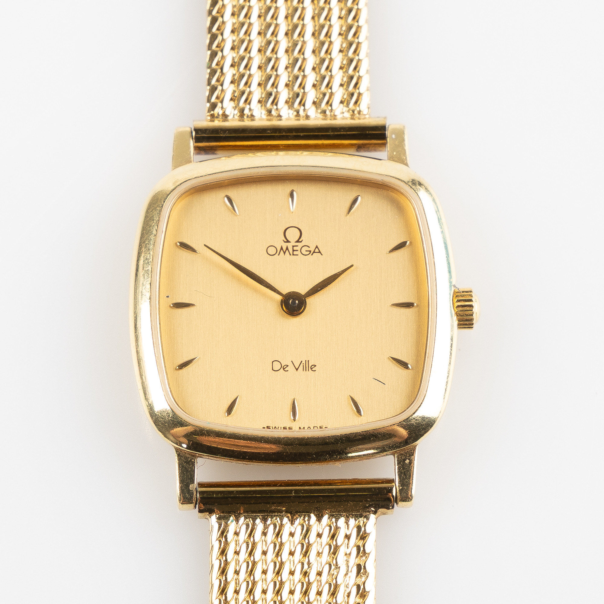 OMEGA, DeVille, armbandsur, 23,5x23,5 mm, 18K guld, 1990-tal.