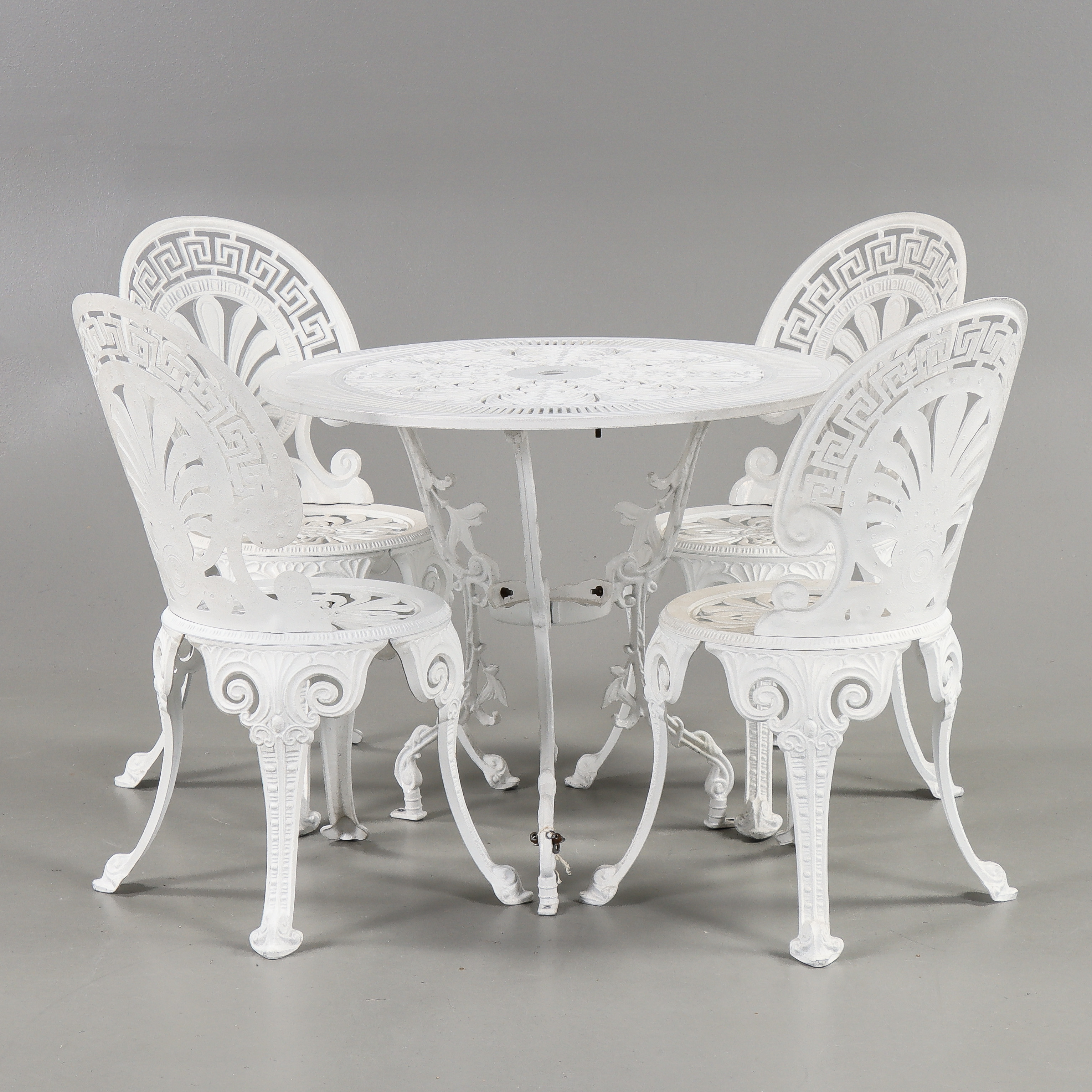 TRÄDGÅRDSGRUPP Aluminium, 1900-talets andra hälft.