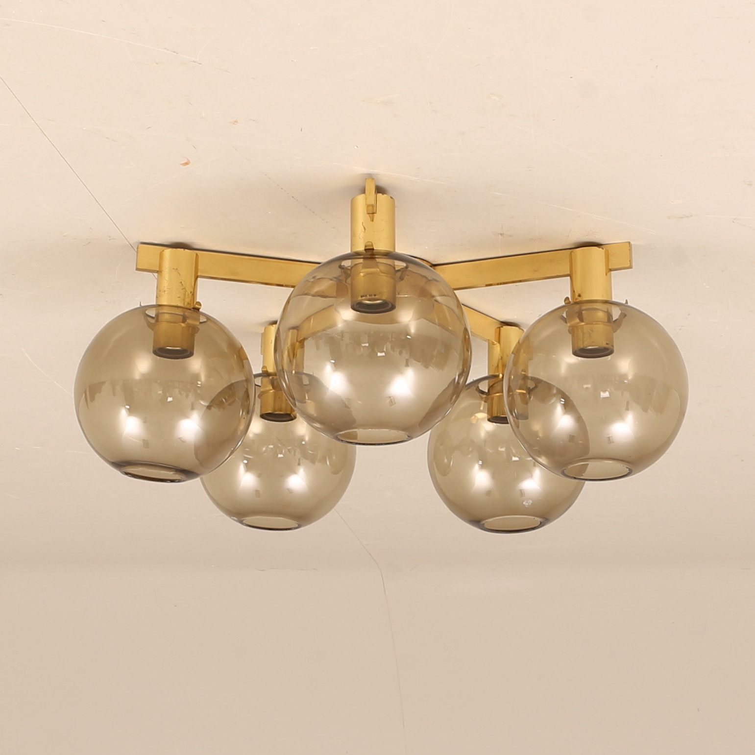 HANS-AGNE JAKOBSSON. Plafond/Taklampa, Markaryd 1960-70-tal.