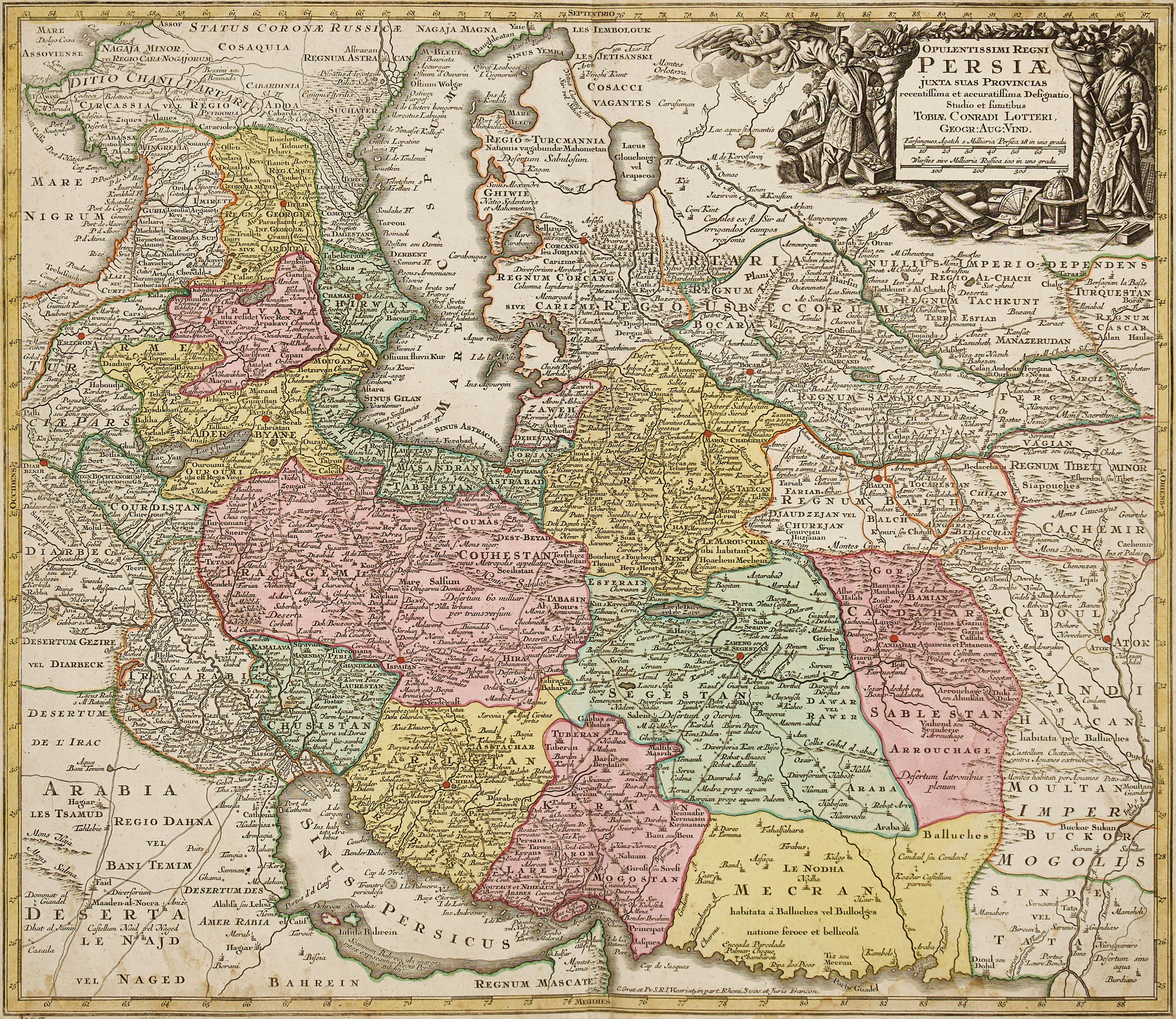 LOTTER, Opulentissimi Regni Persiæ, ca 1740/50.