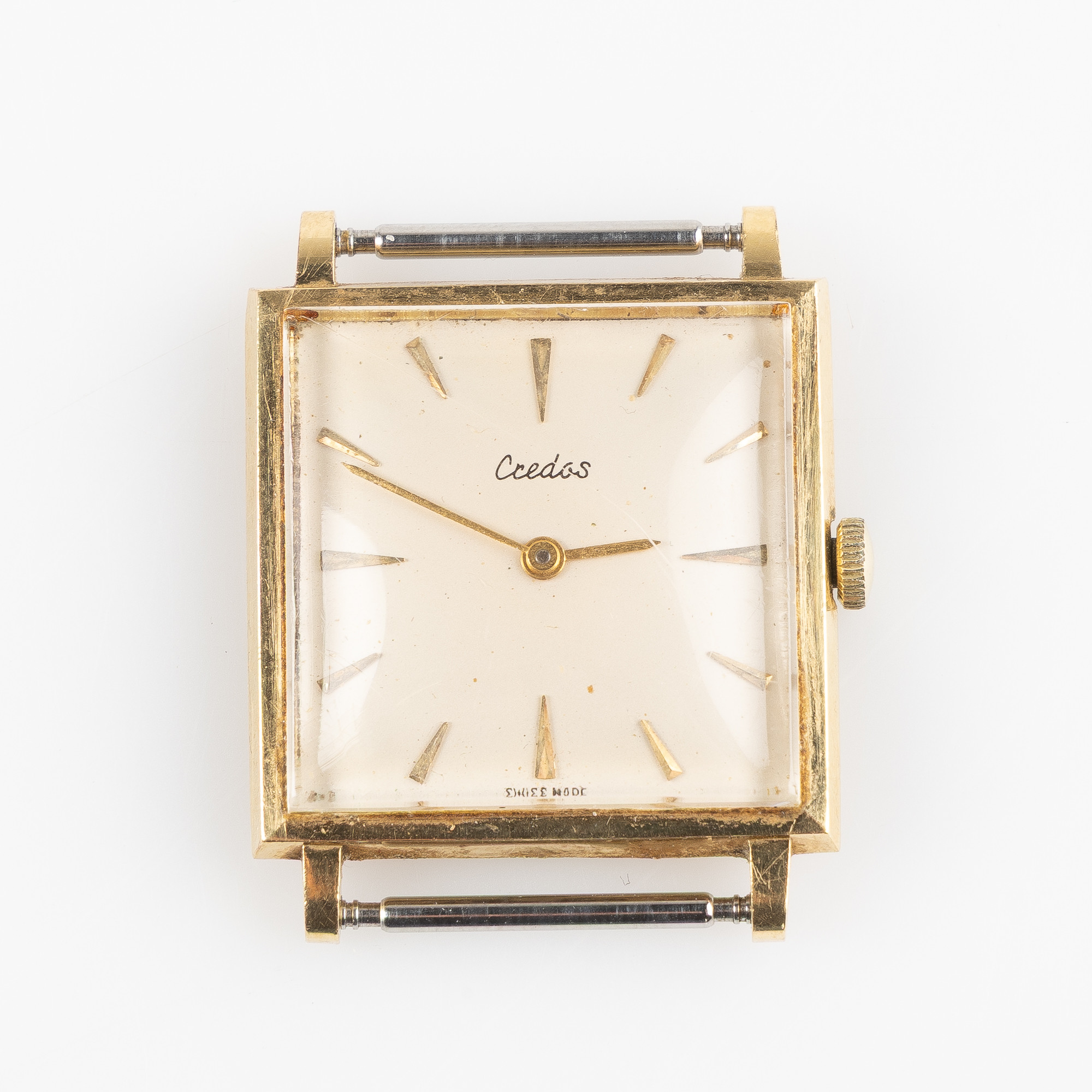 CREDOS, armbandsur, 29x29 mm, 18K guld, ca 1965.