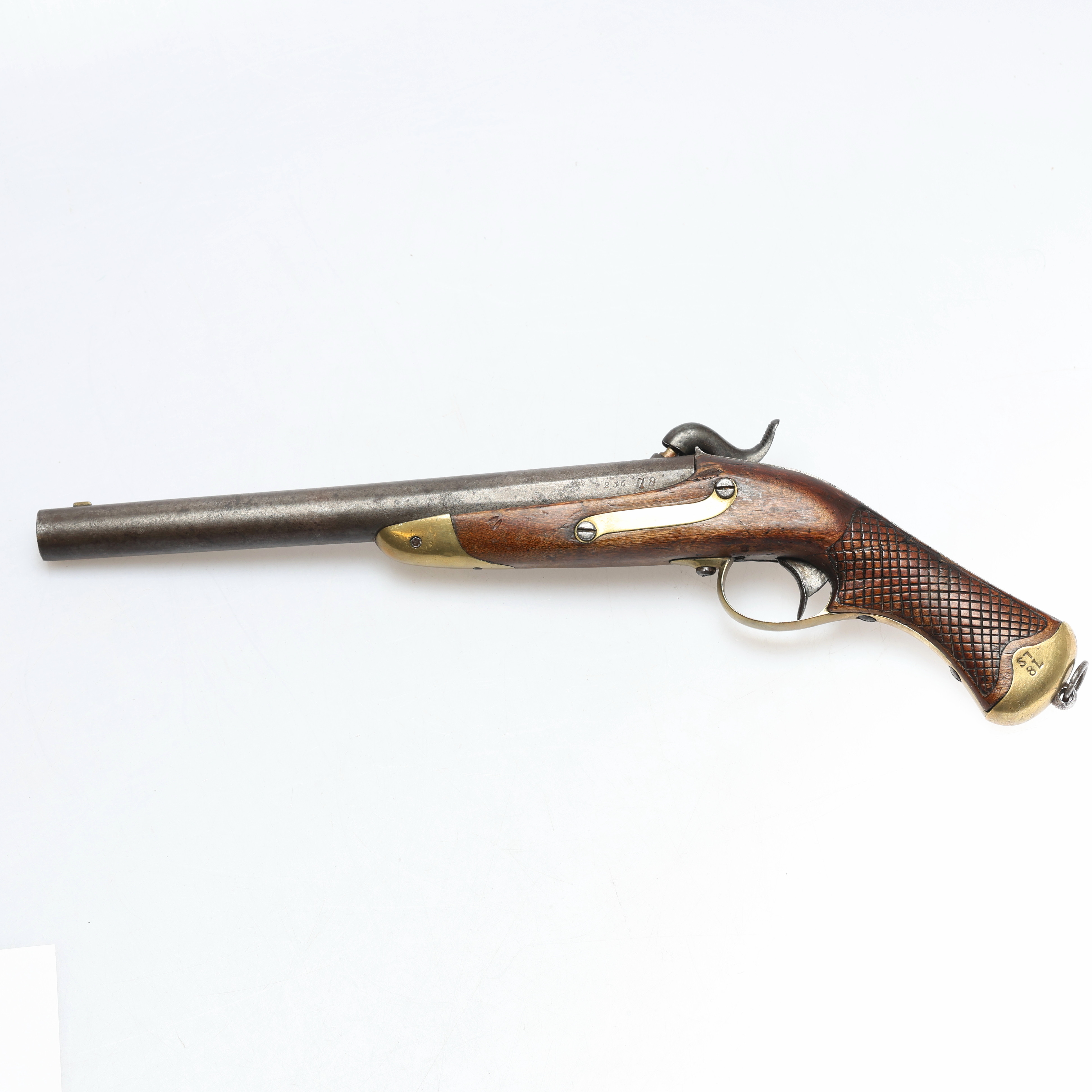 STUDSARPISTOL, m/1850, för kavalleriet, slaglås, Huskvarna.