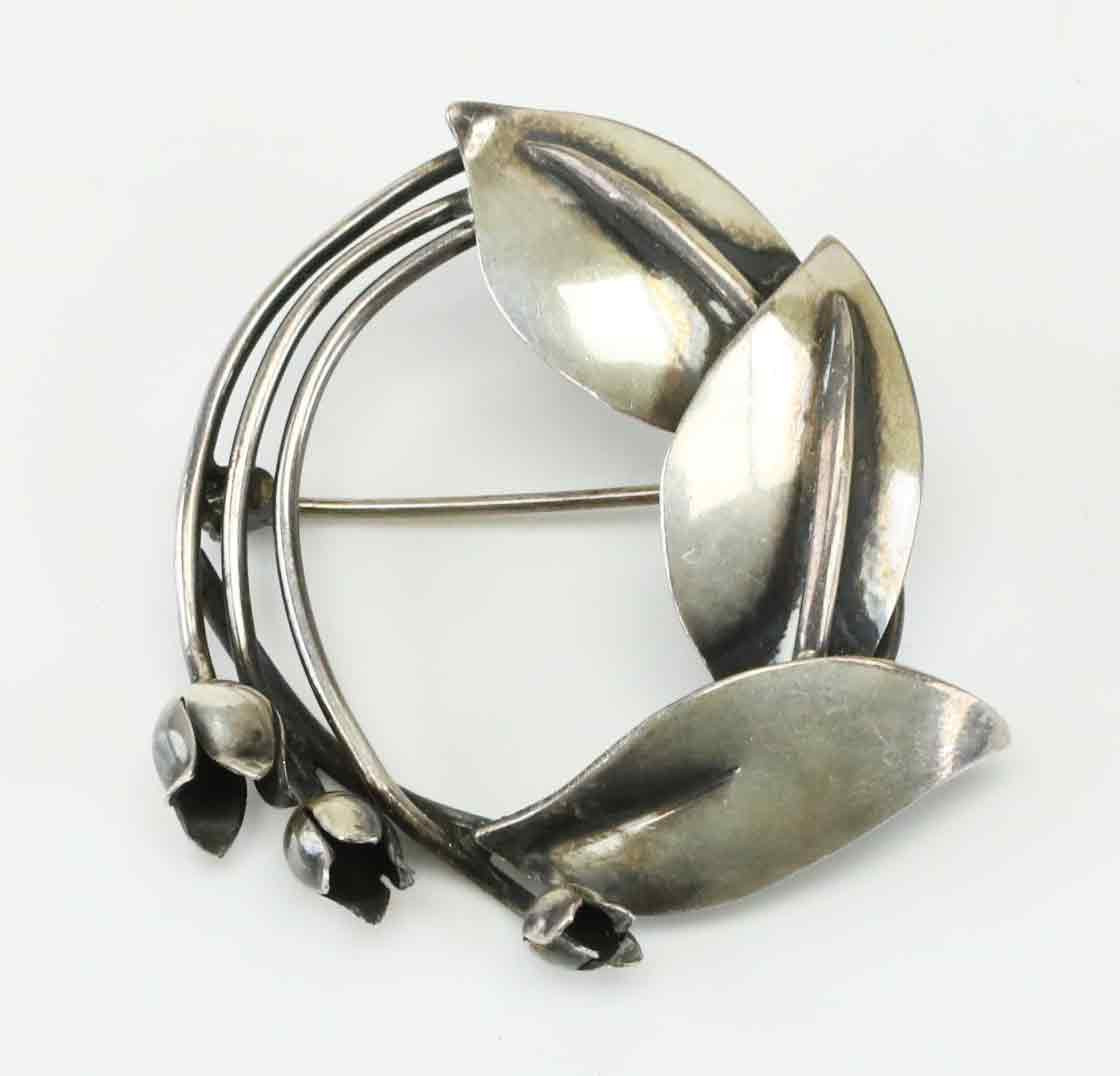 GERTRUD ENGEL. Brosch, sterlingsilver, Anton Michelsen, Stockholm, 1955.