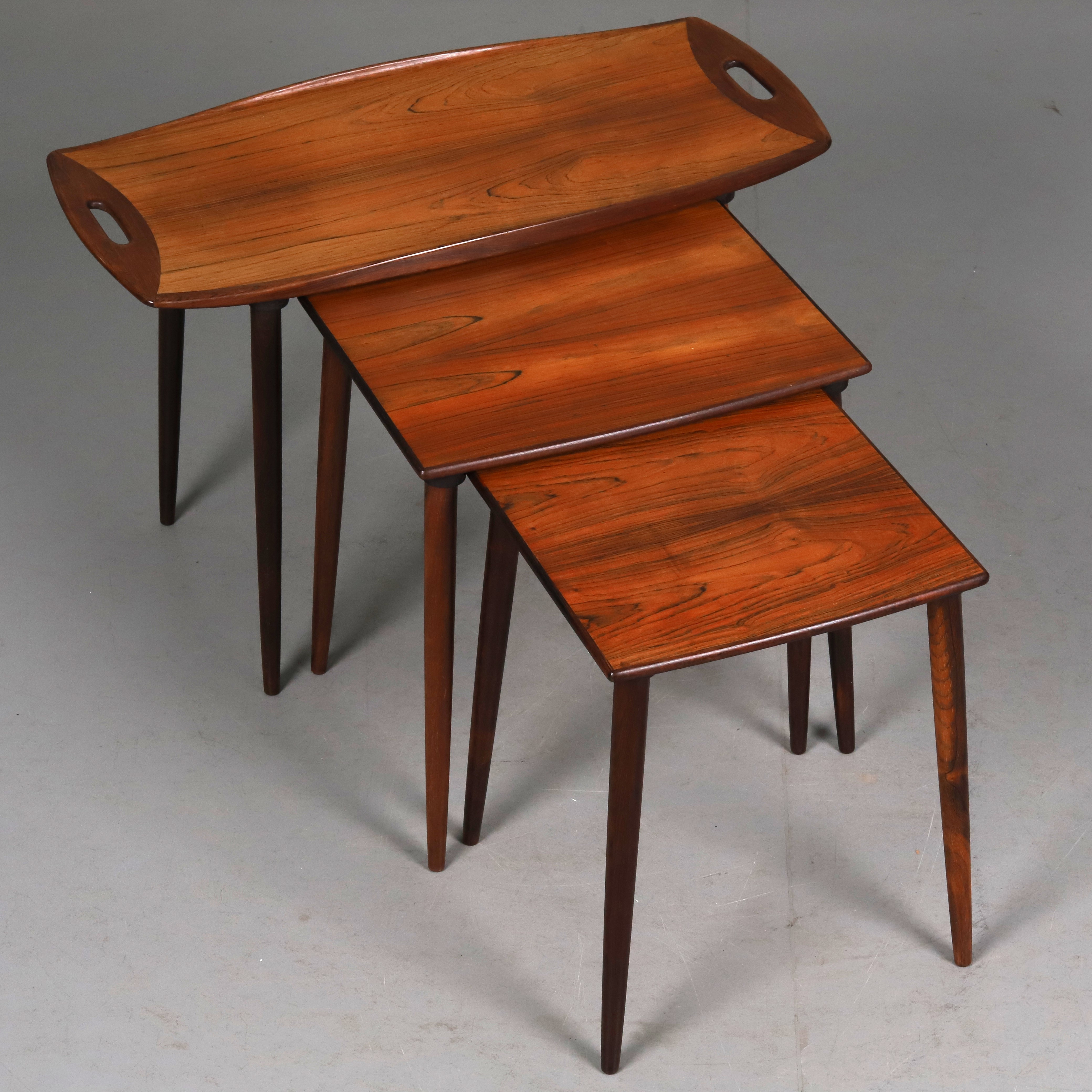 JENS HARALD QUISTGAARD SATSBORD, 3 delar, teak, Danmark, 1960/70-tal.