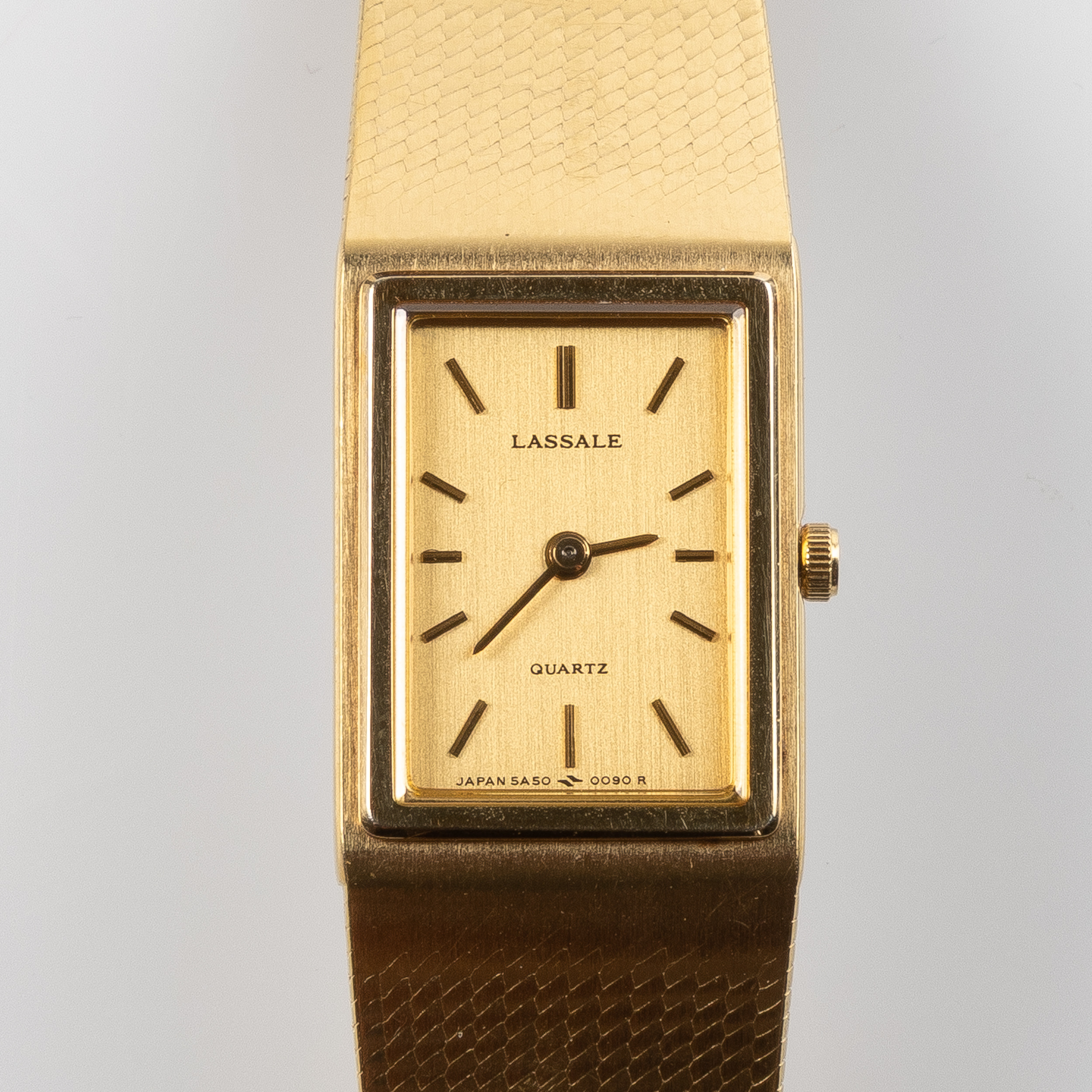 TISSOT LASSALE, Ultra-thin, armbandsur, 15x18 mm, doublé, 1980-tal.