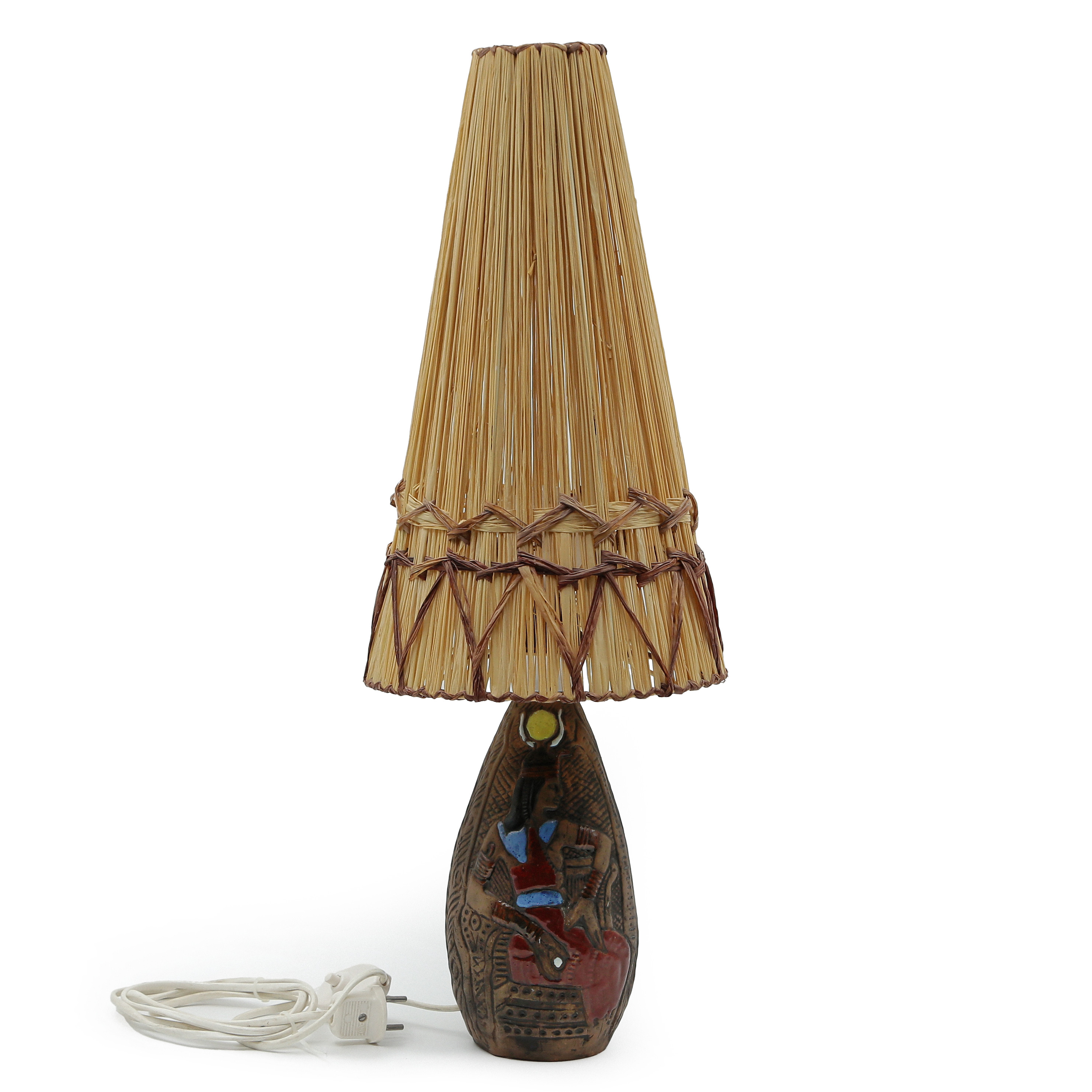 BORDSLAMPA I KERAMIK (65cm) MARIAN ZAWADSKY, TILGMANS, 1955.