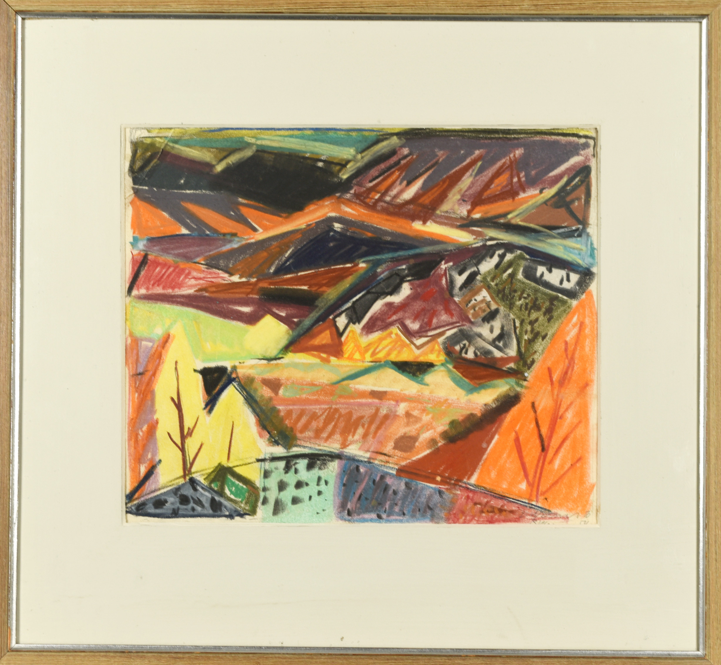 BENGT NALLE WERNER. Pastell på papper, Signerad.