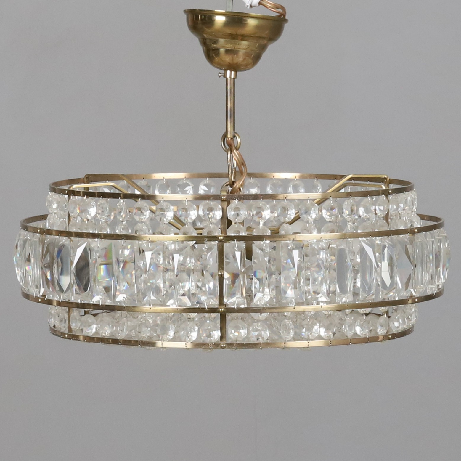 Taklampa med prismor, 1900-talets senare del.