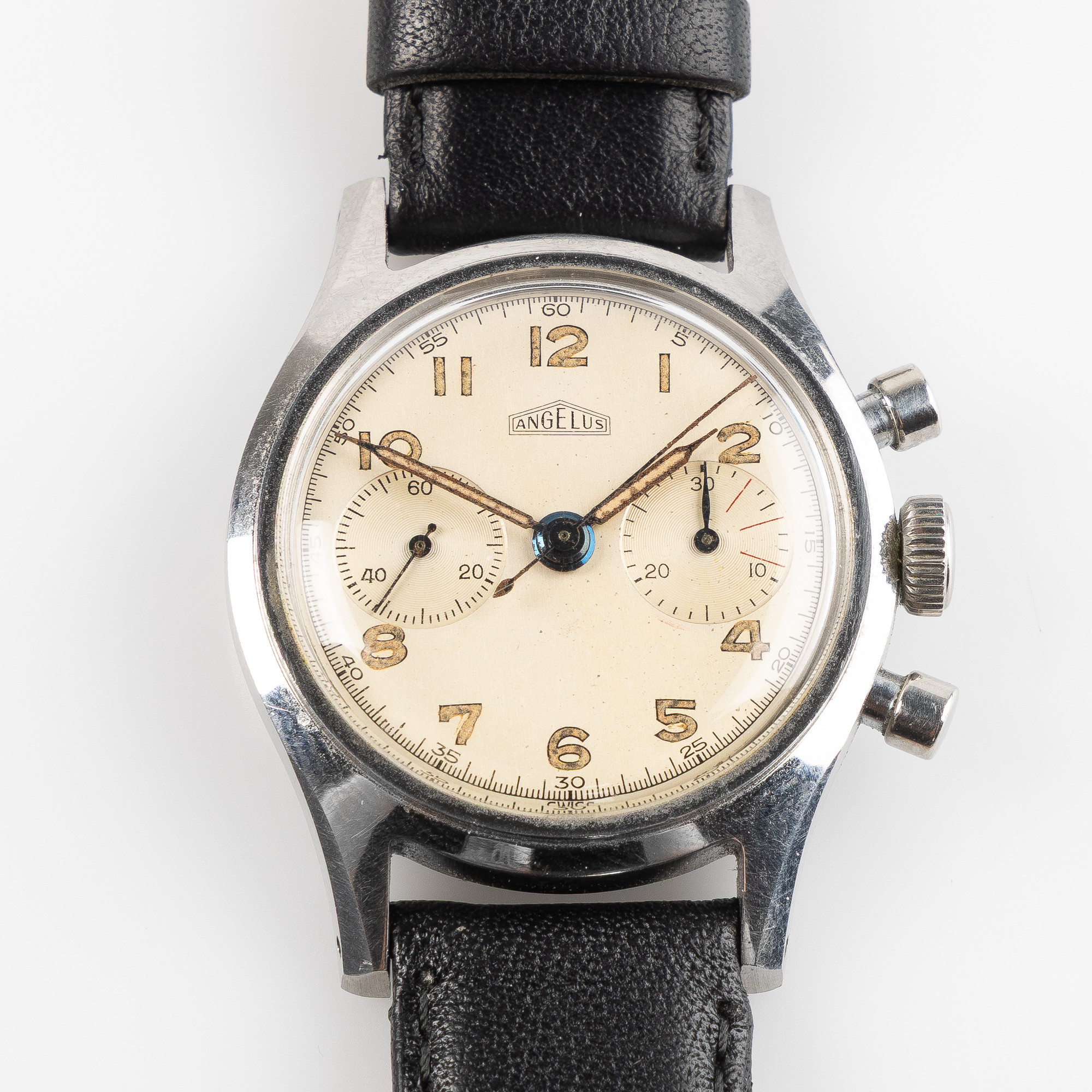 ANGELUS, armbandsur, 34 mm, stål.