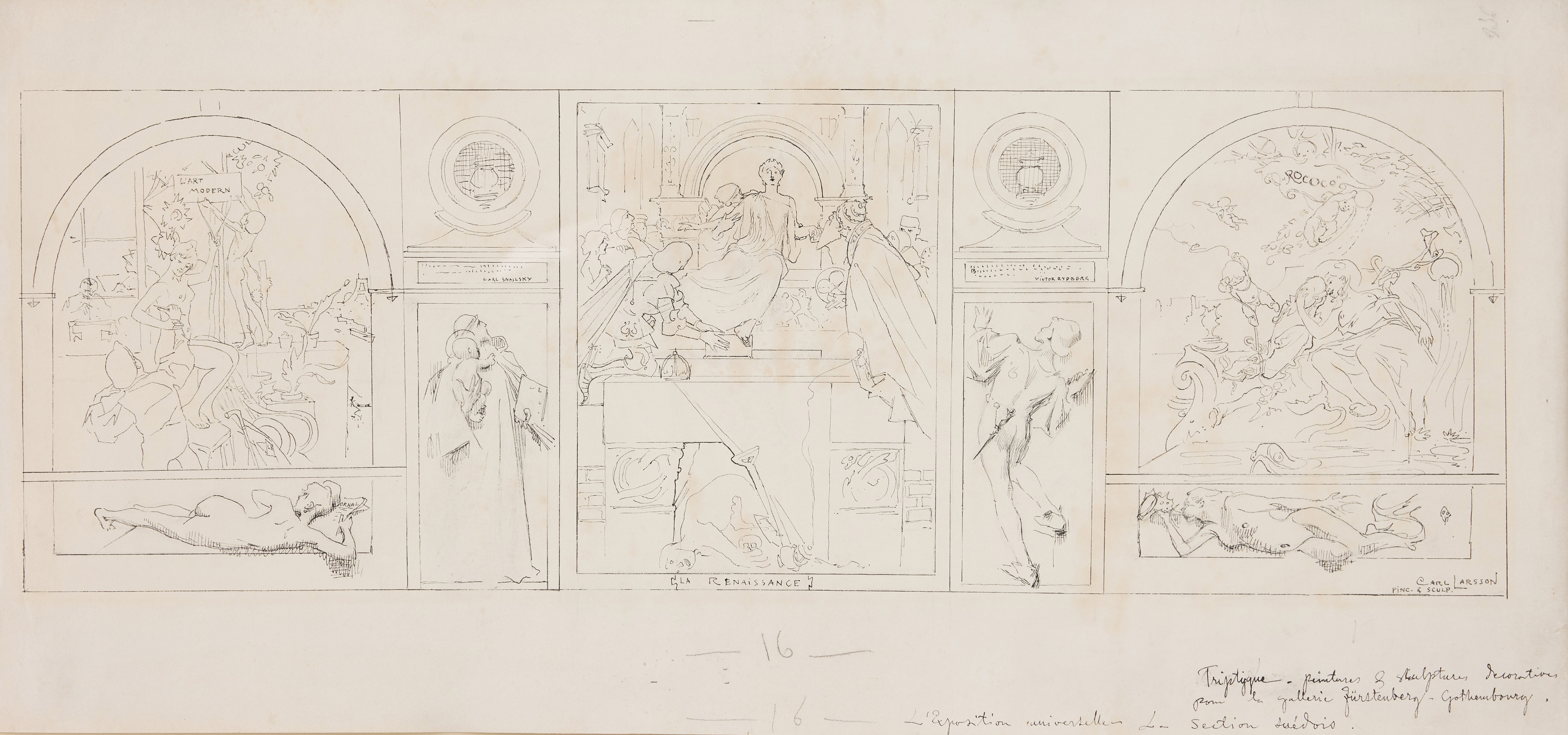 CARL LARSSON. L’Art Moderne / La Renaissance / Rococo.