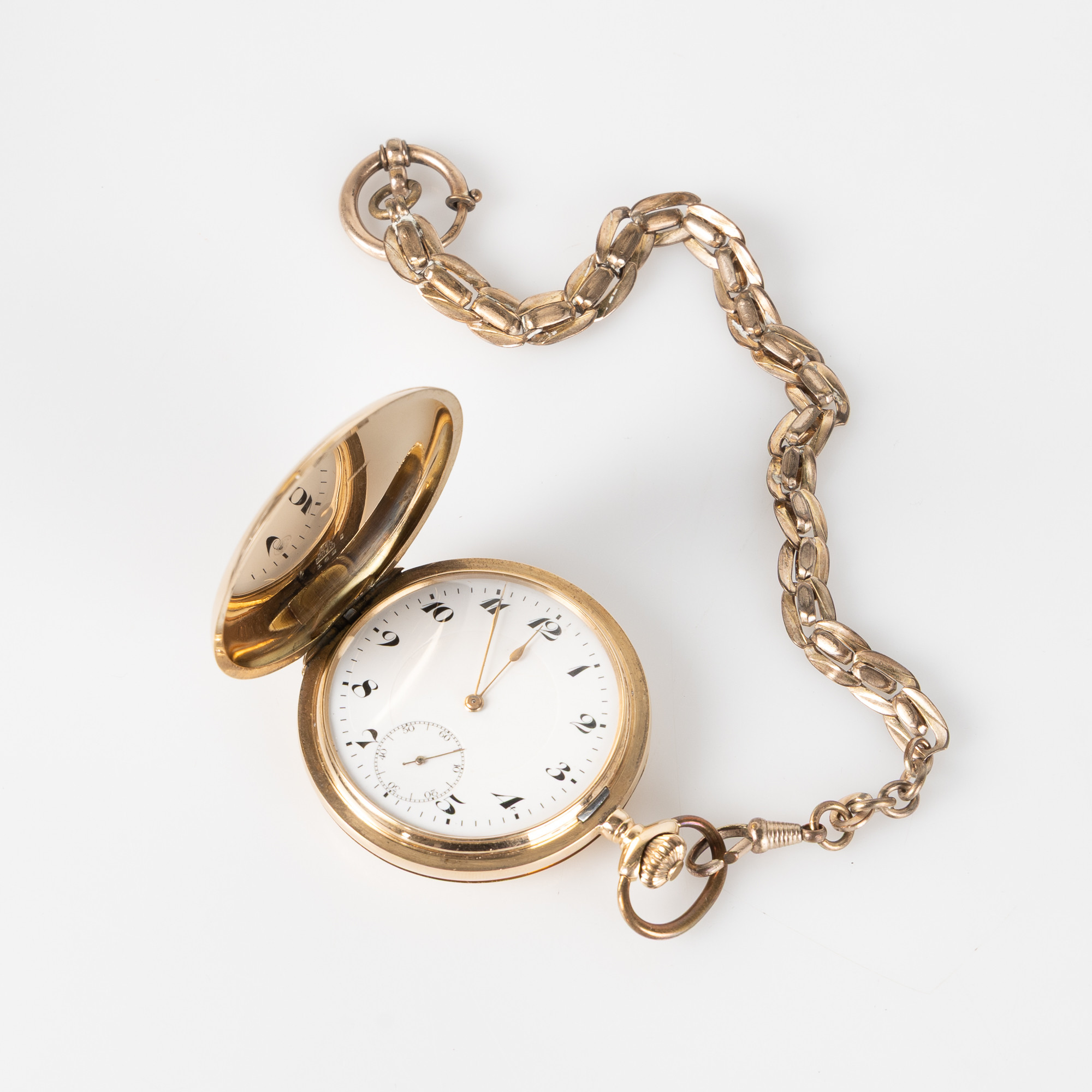 OIDENTIFIERAD TILLVERKARE, Schweiz, fickur, savonett, 52 mm, 14K guld, ca 1925.