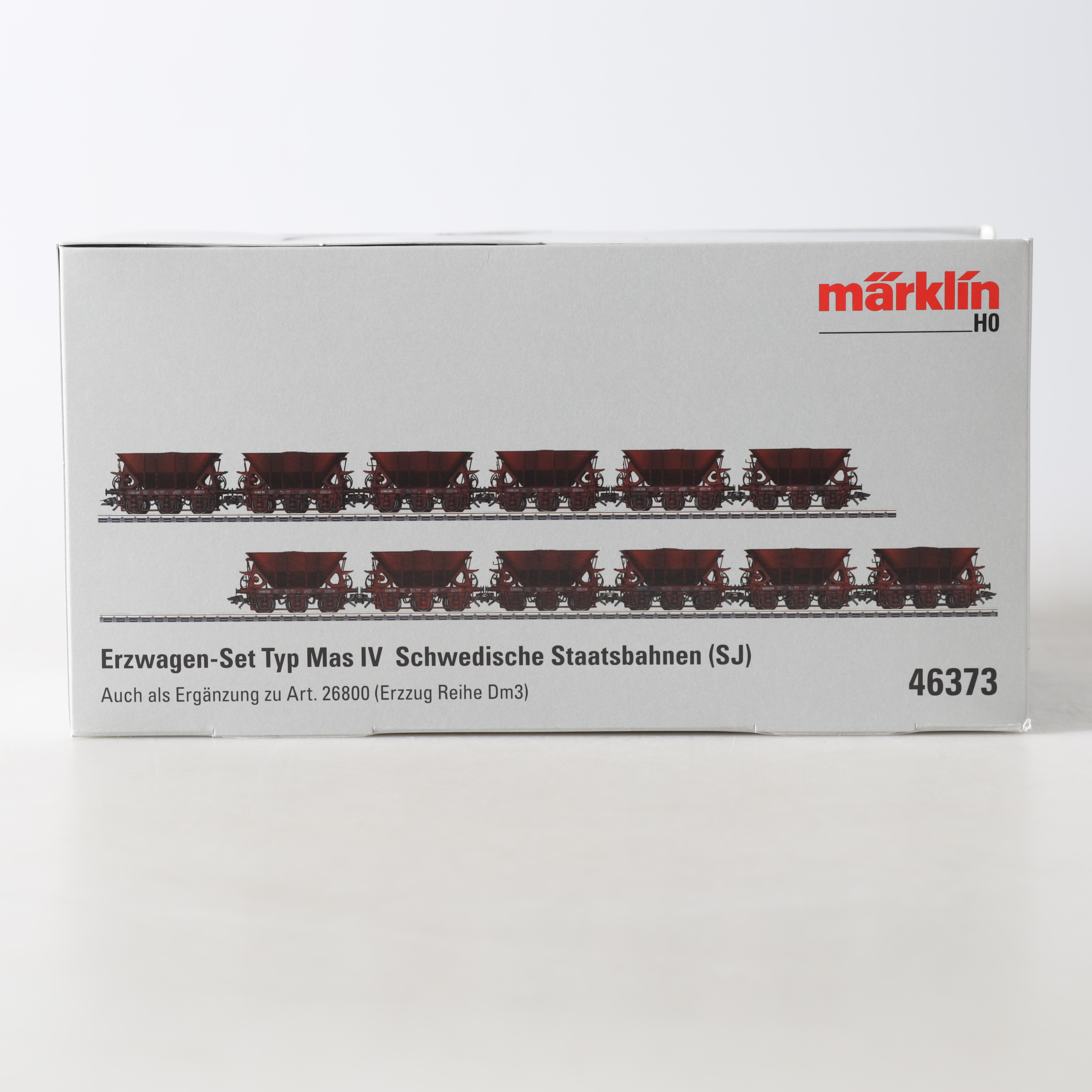 VAGNSSET, 46373, H0, SJ:s malmvagnar, MAS IV Dm3, Märklin.