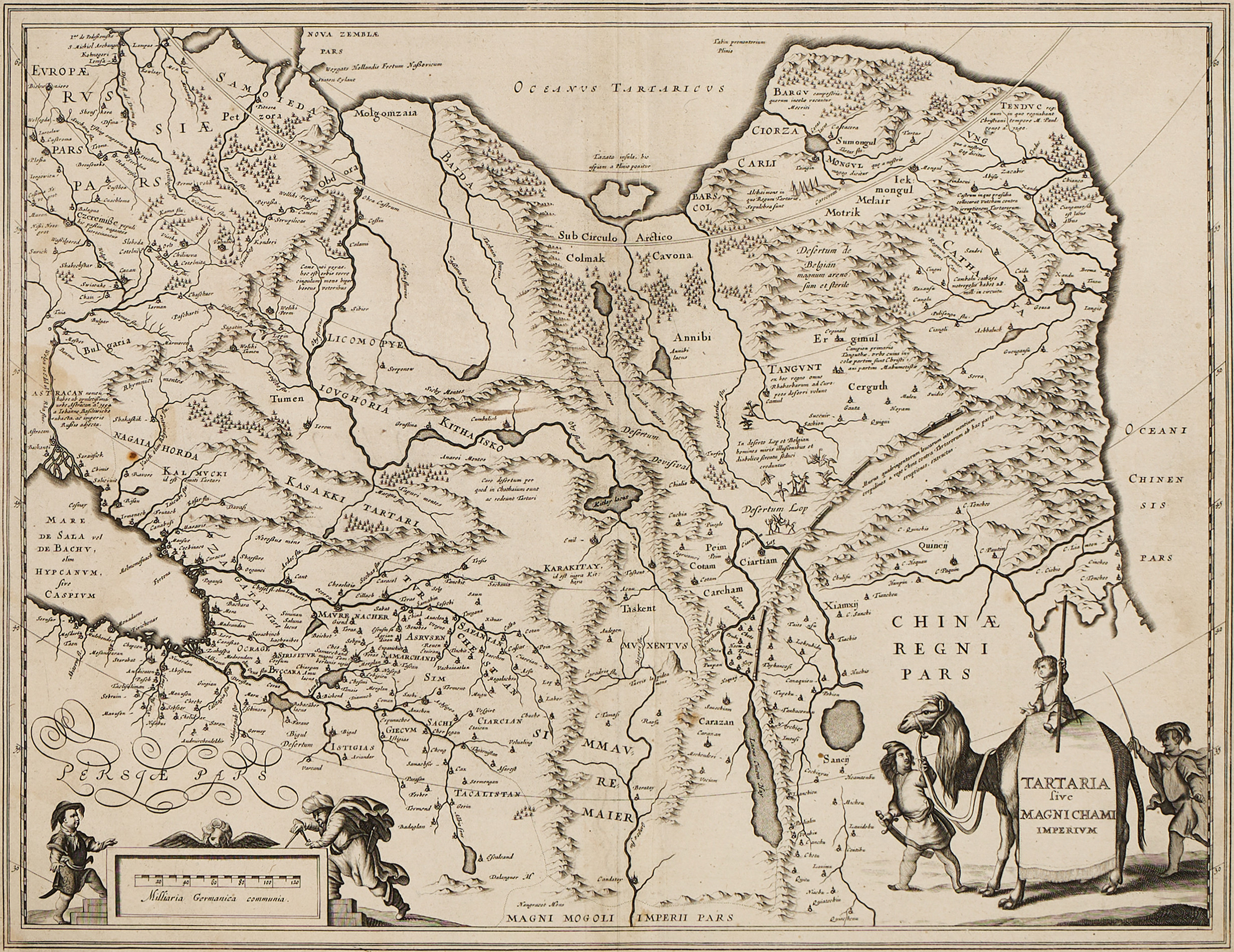 JANSSONIUS, Tartaria sive Magni Chami Imperium, ca 1650.