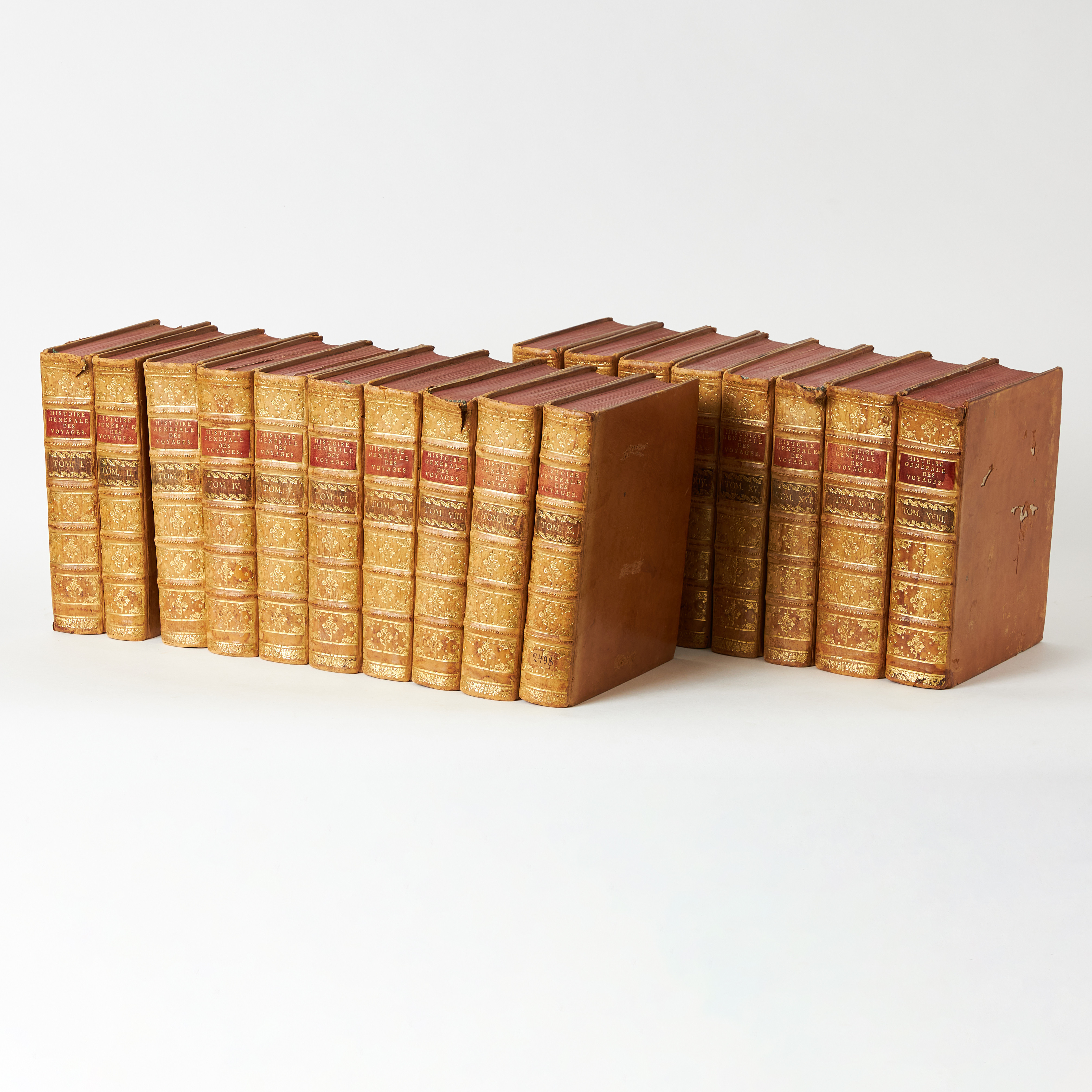 HISTORIE GENERALE DES VOYAGES... 18 VOLUMES PRINTED 1749-1763.