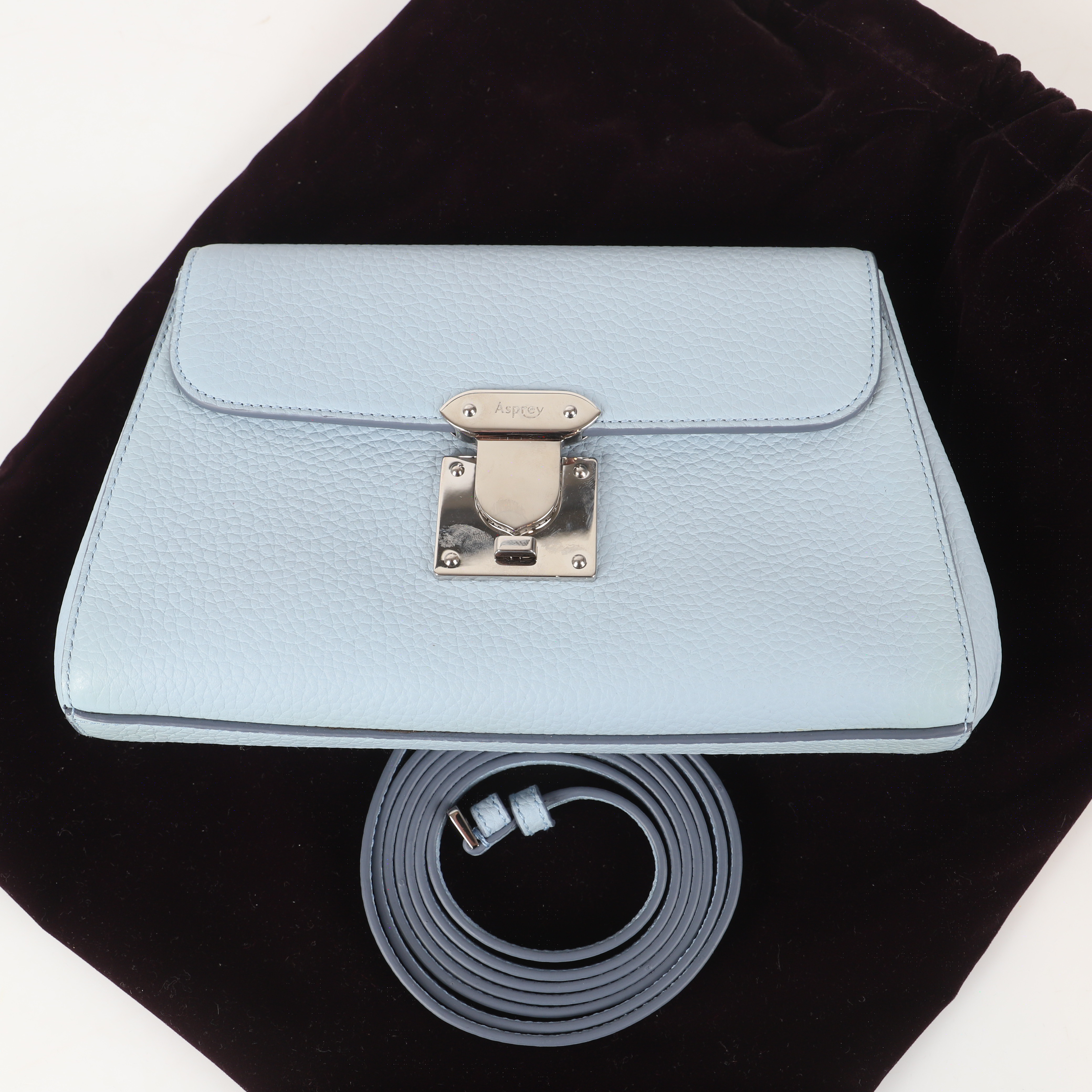 ASPREY. Handväska, "167 Pochette", skinn, London.