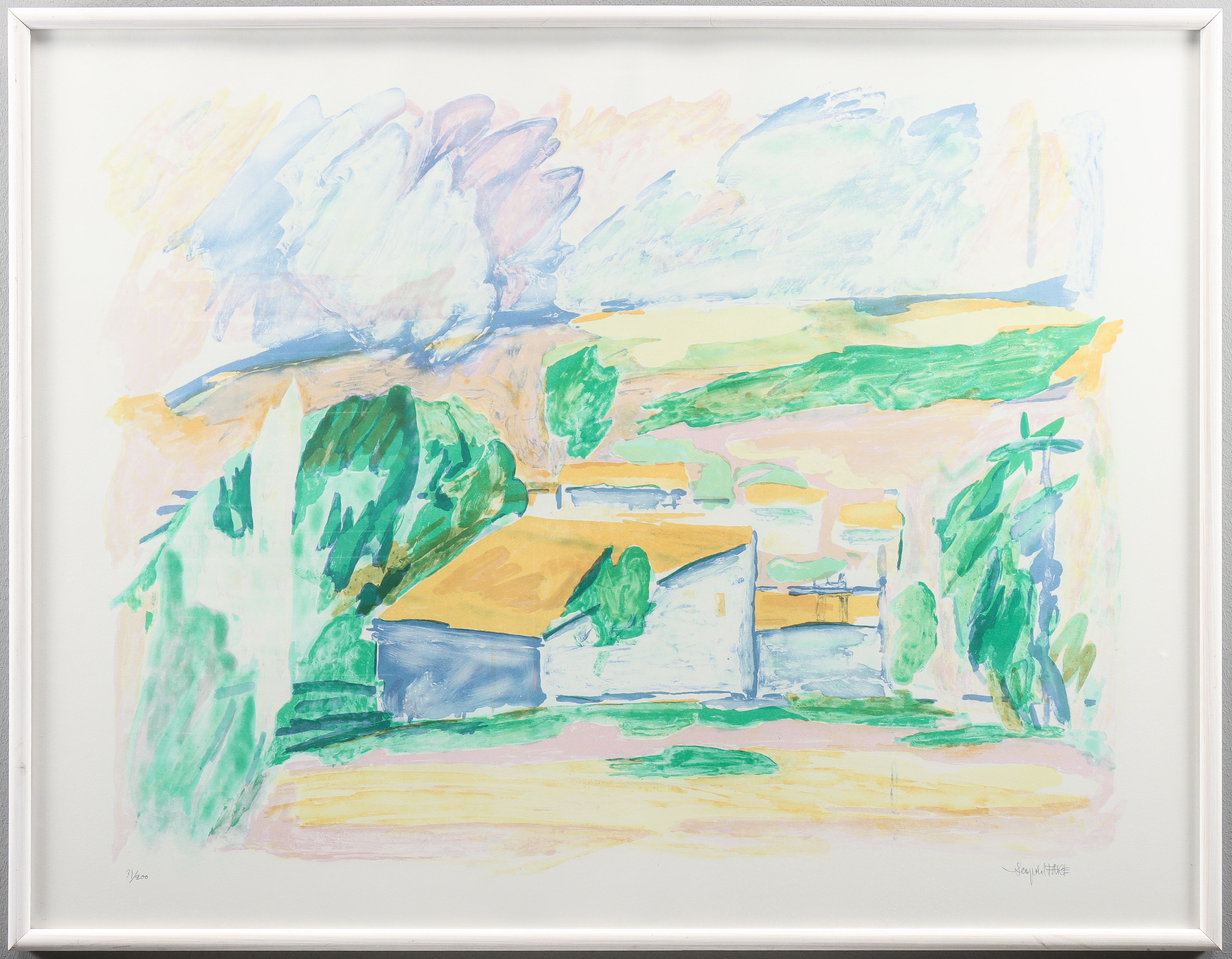 LEOPOLD FARE. Litografi 31x200, signerad.