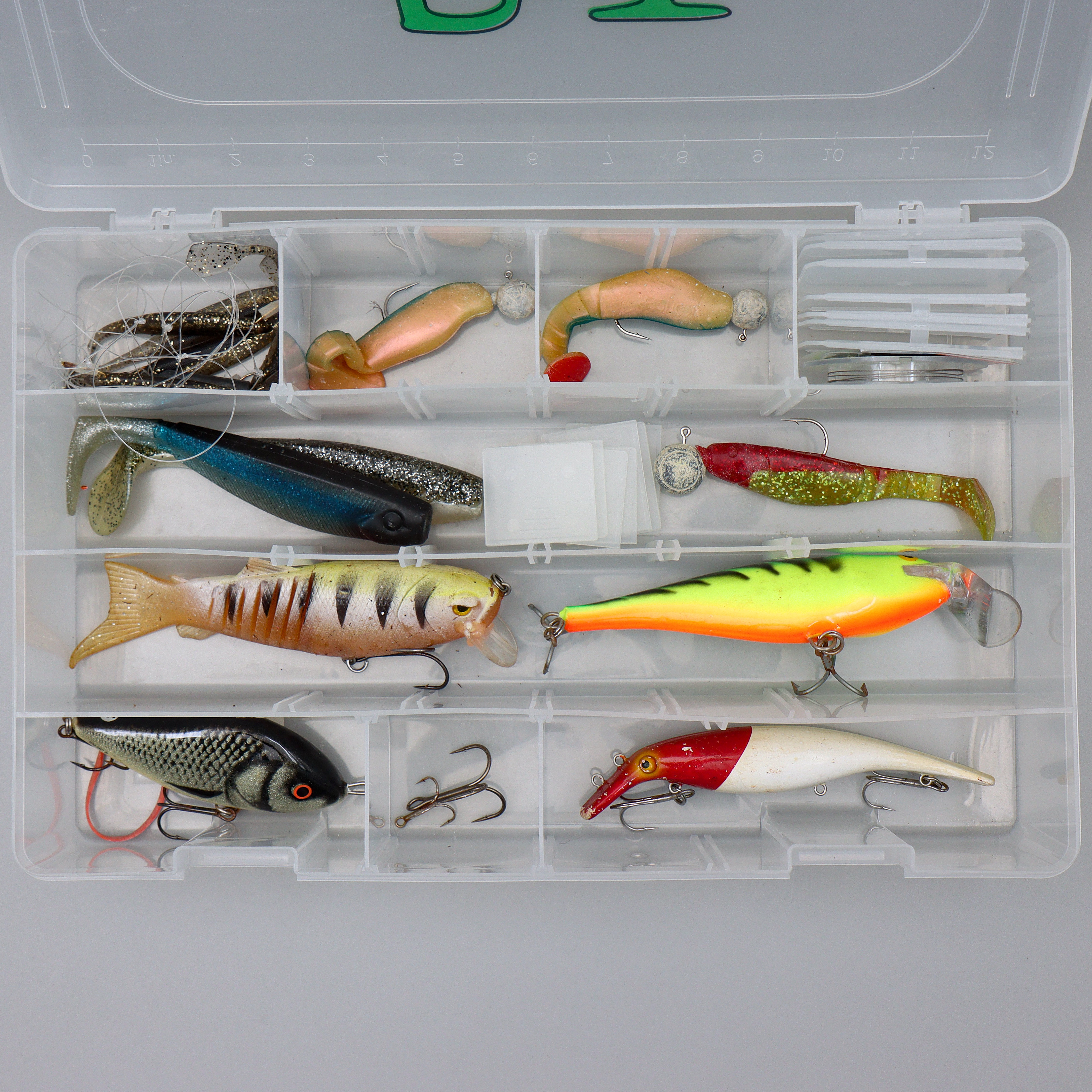 SAMLING FISKEDRAG, BETEN, "RAPALA", "SALMO".
