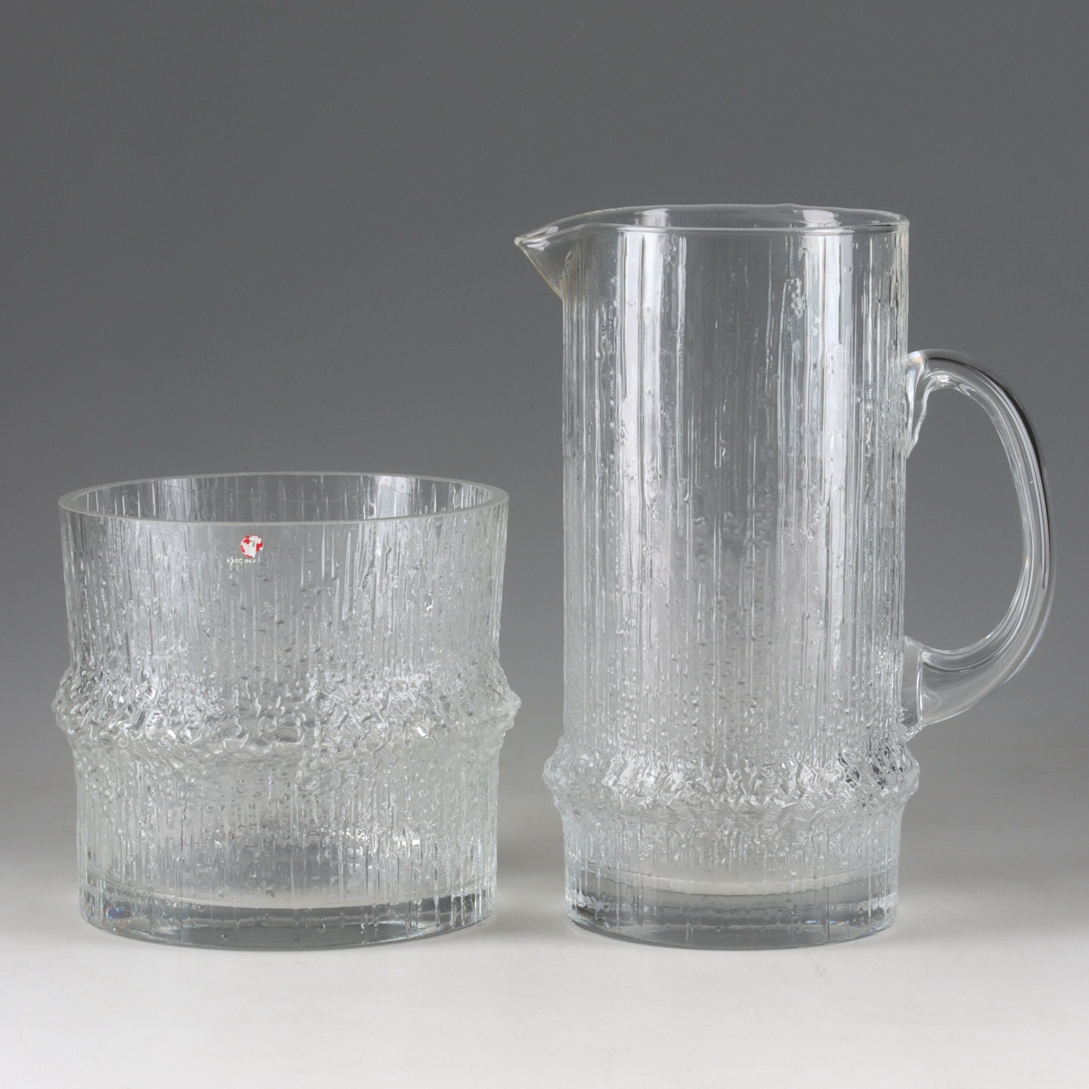 TAPIO WIRKKALA. Tillbringare, Skål, "Niva", glas, Iittala, Finland.