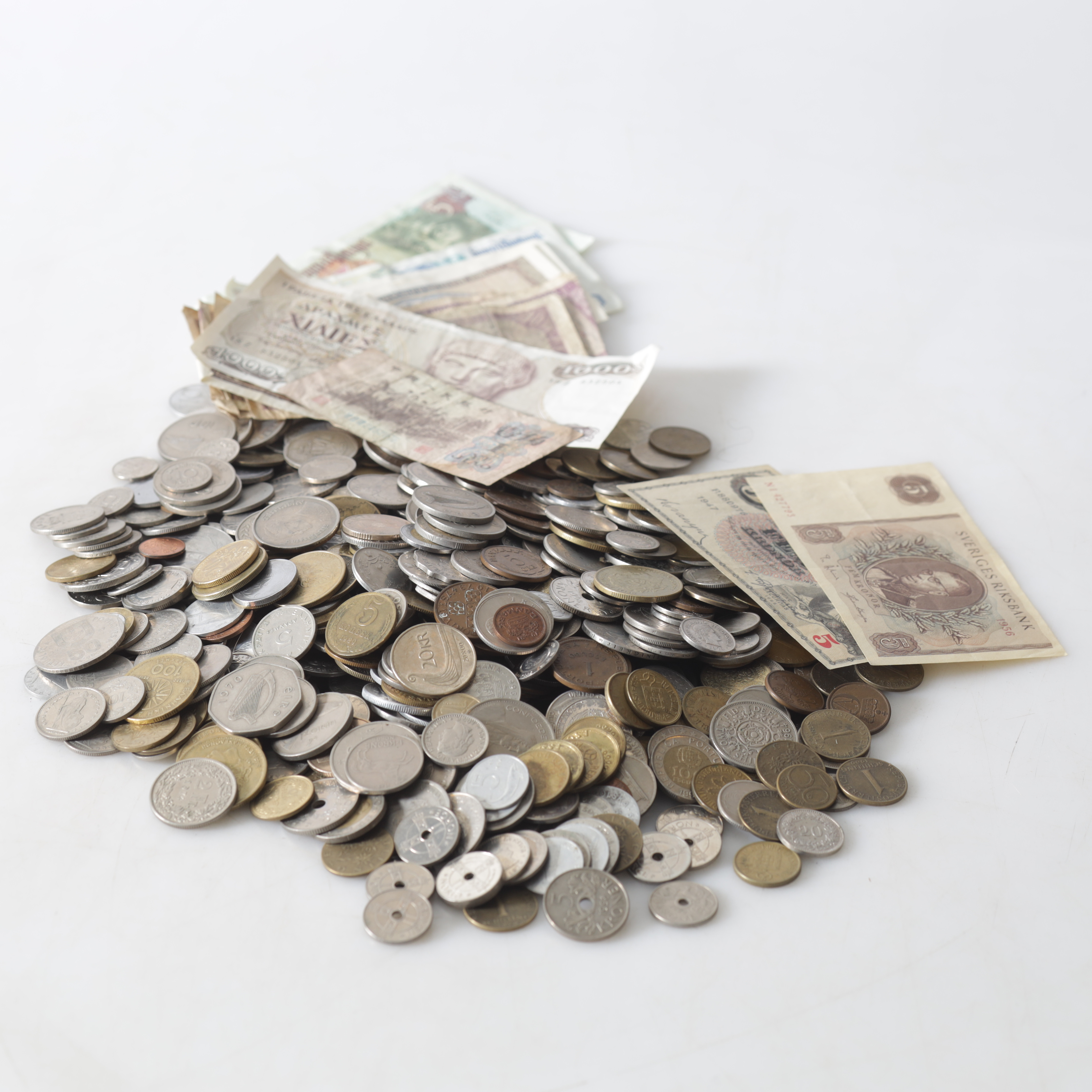 MYNT & SEDLAR, koppar, nickel & silver, Sverige och övriga världen.