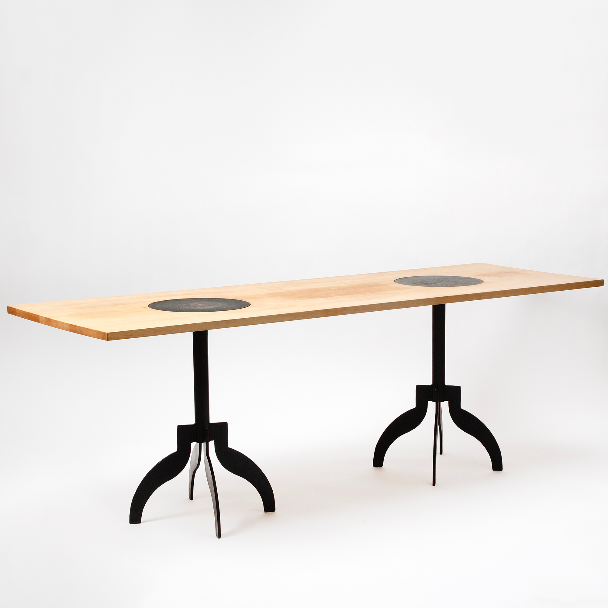 JONAS BOHLIN. Bord, "Triptyk II", Källemo, 1989.