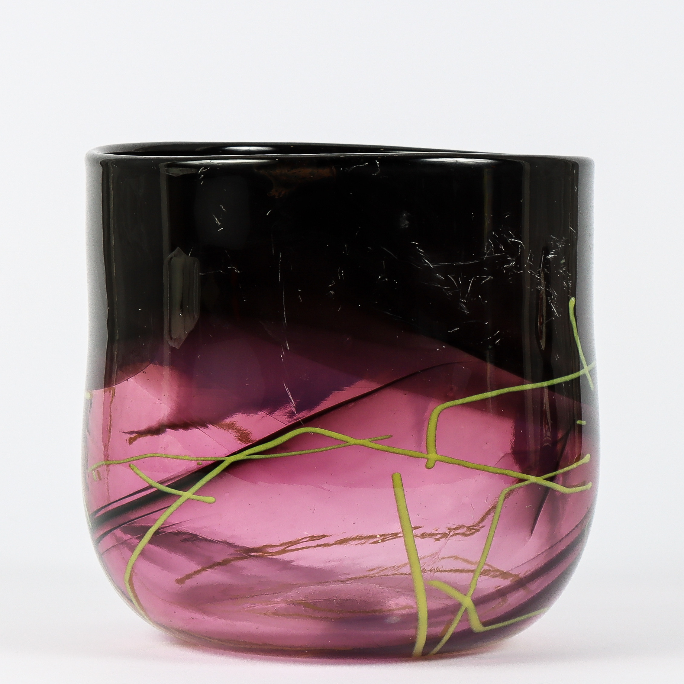 SKÅL konstglas, signerad Elin å Peer -80.