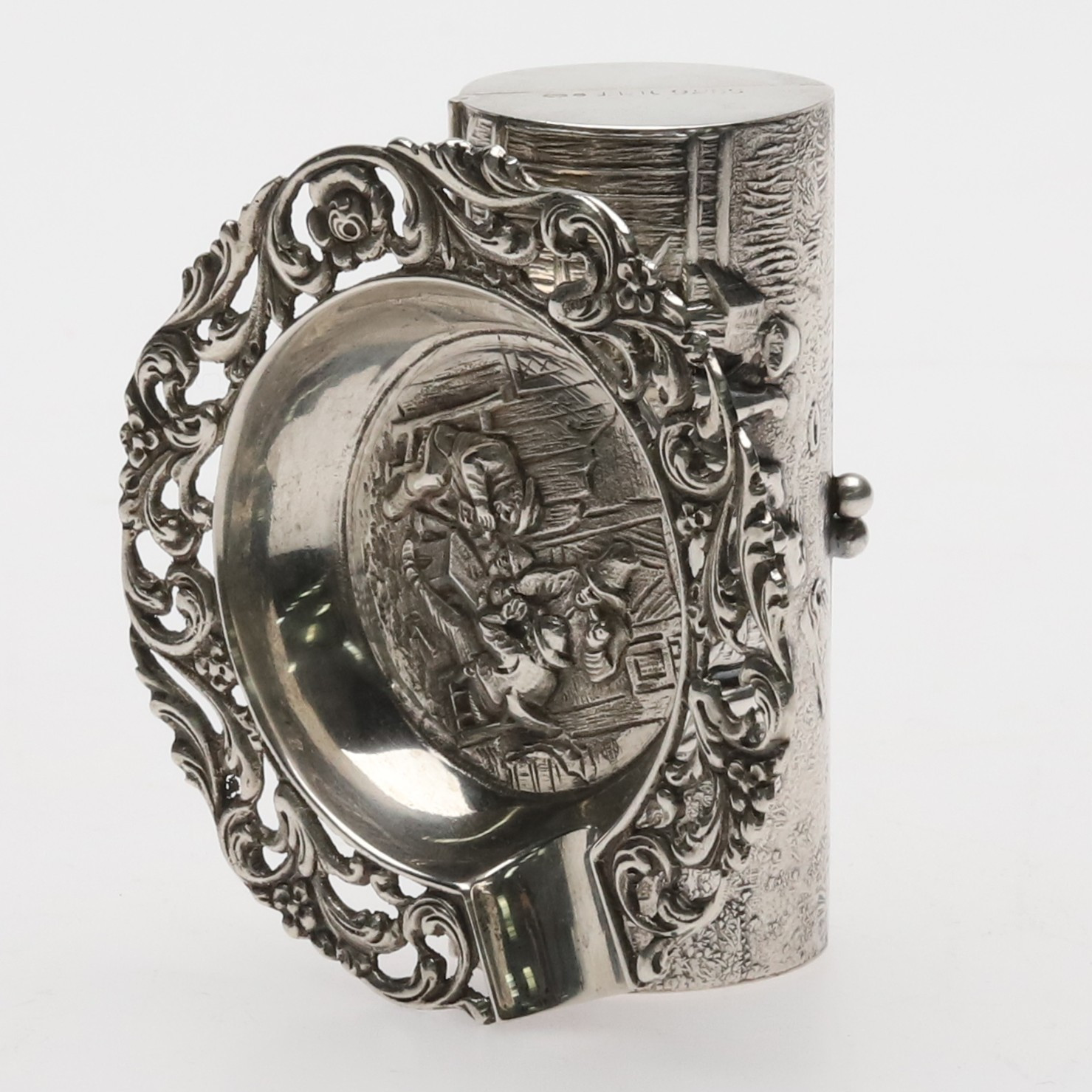 ASKFAT & CYLINDERFORMAD DOSA, silver, 78,6 g.