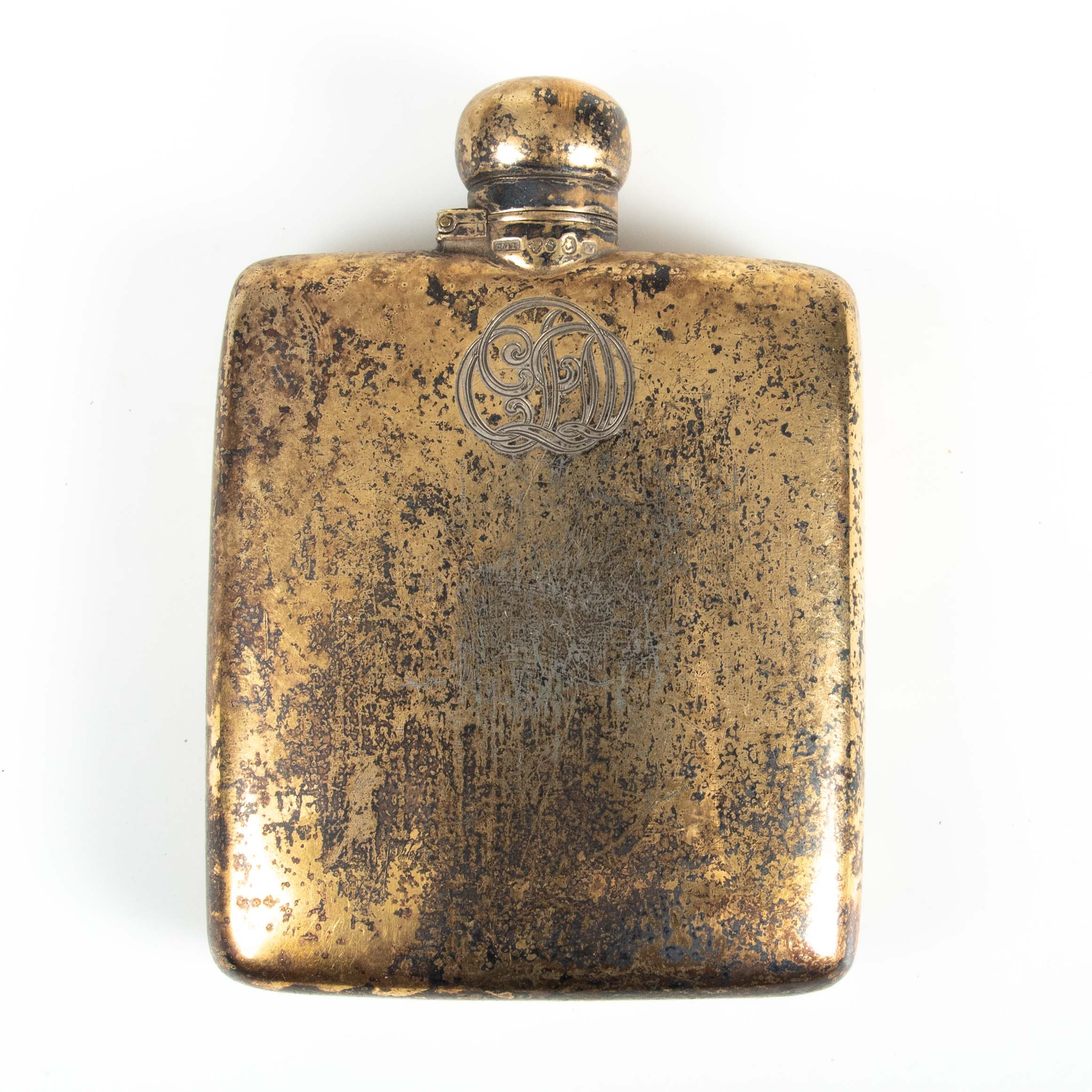 FICKPLUNTA, förgyllt silver, Stockholm 1918.