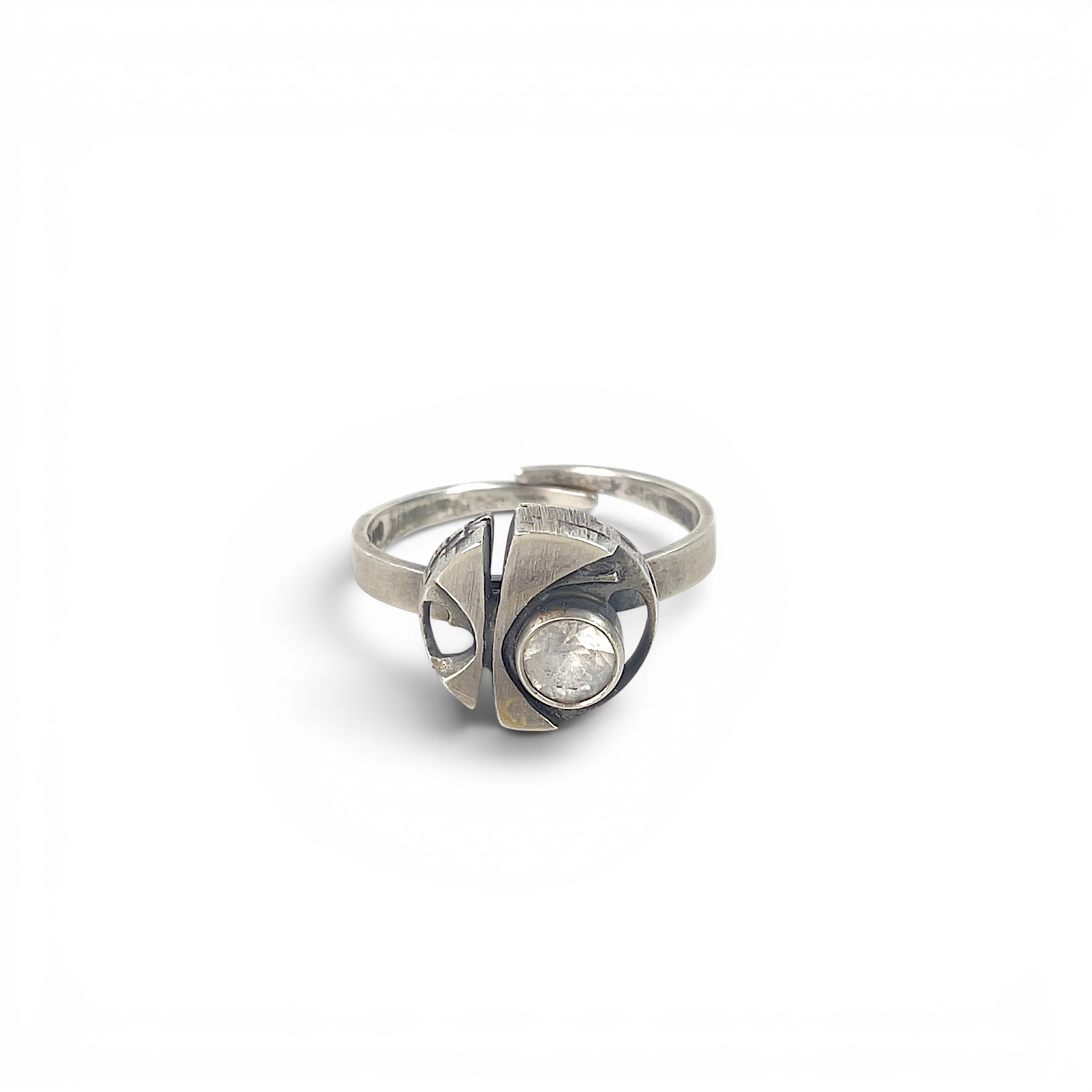 RING, sterlingsilver med bergkristall, FinnFeelings, 1978, Finland.