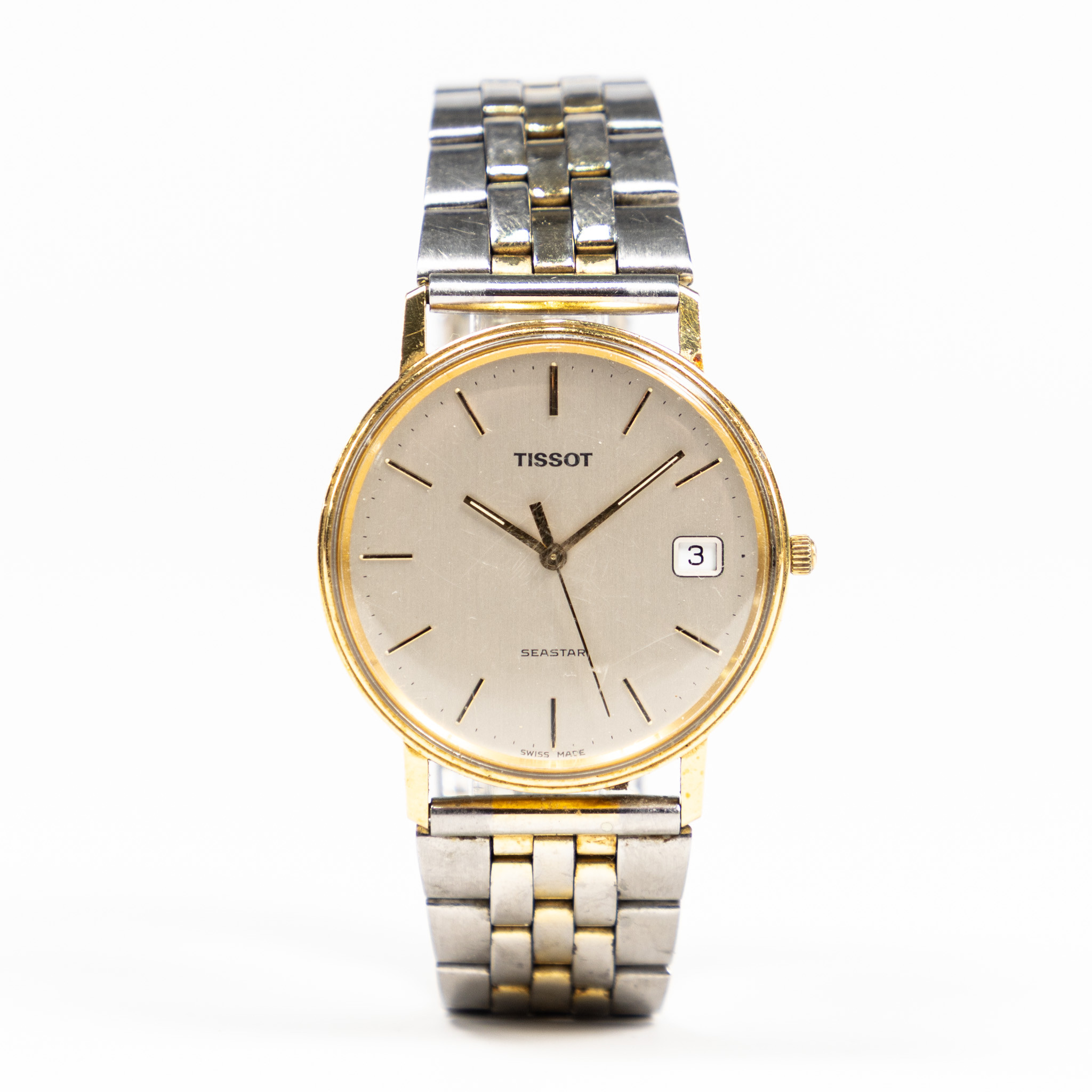 TISSOT. 34 mm, 18k guld.
