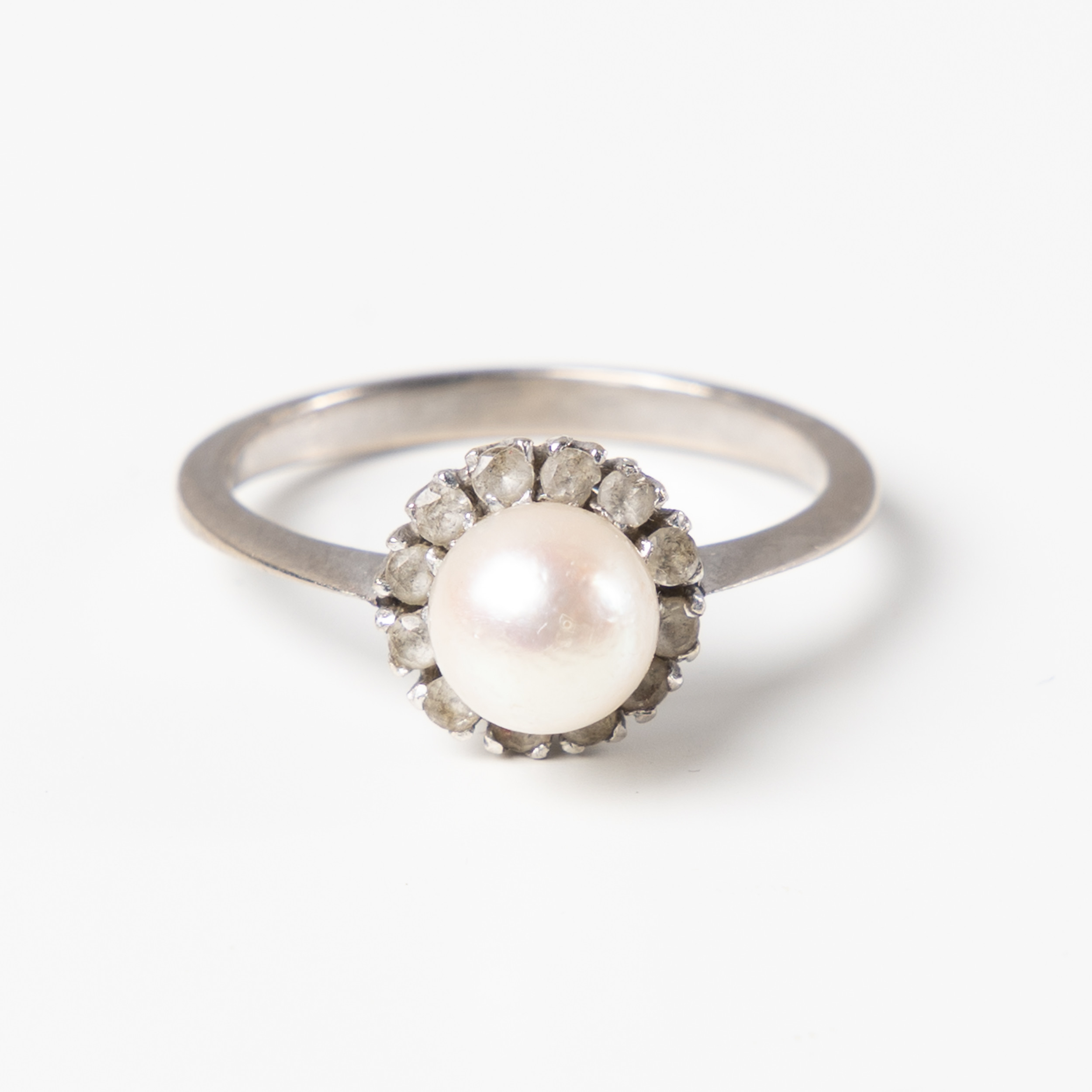 RING, 18K vitguld.