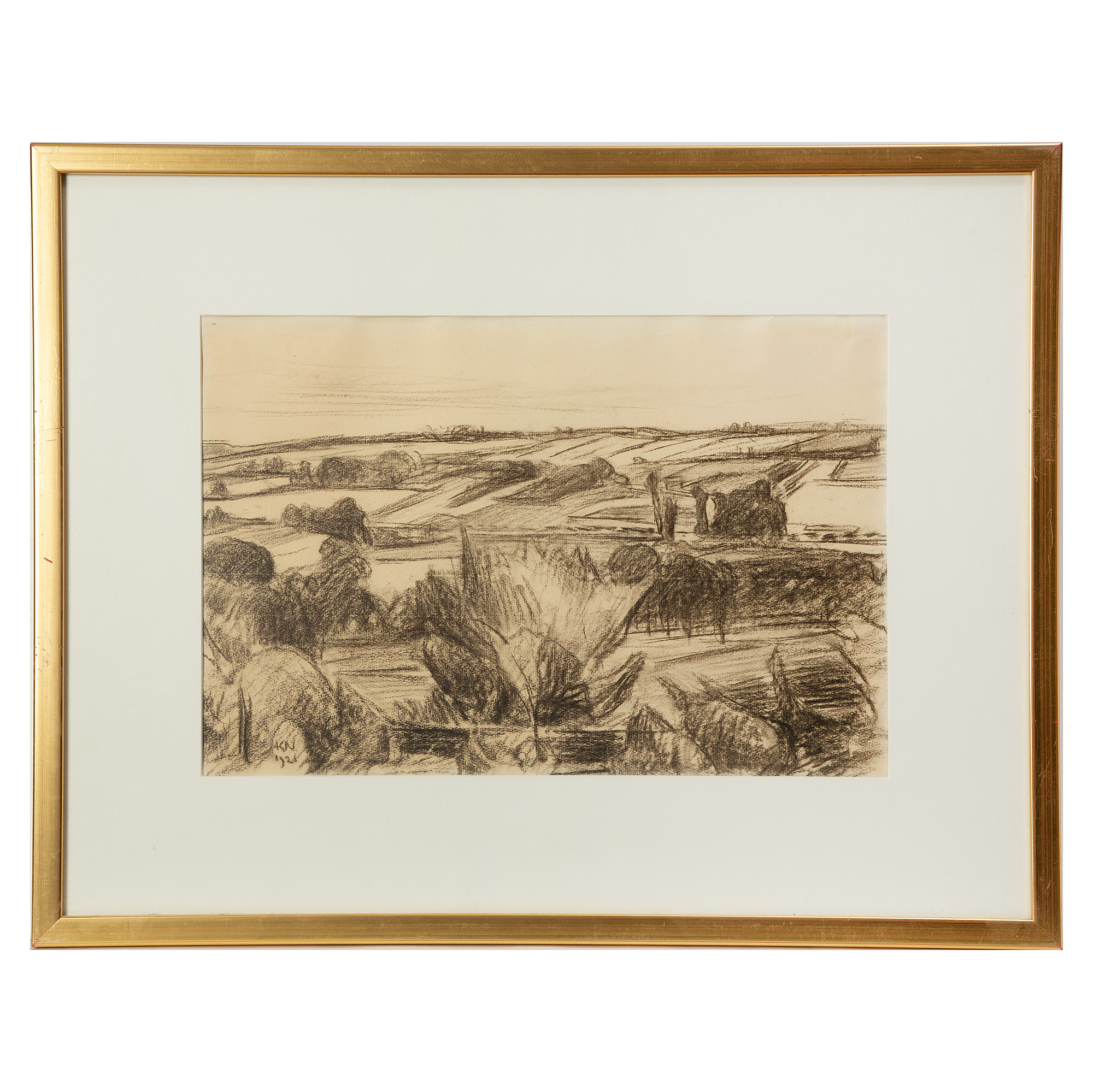 KARL  NORDSTRÖM. Teckning, monogramsignerad.