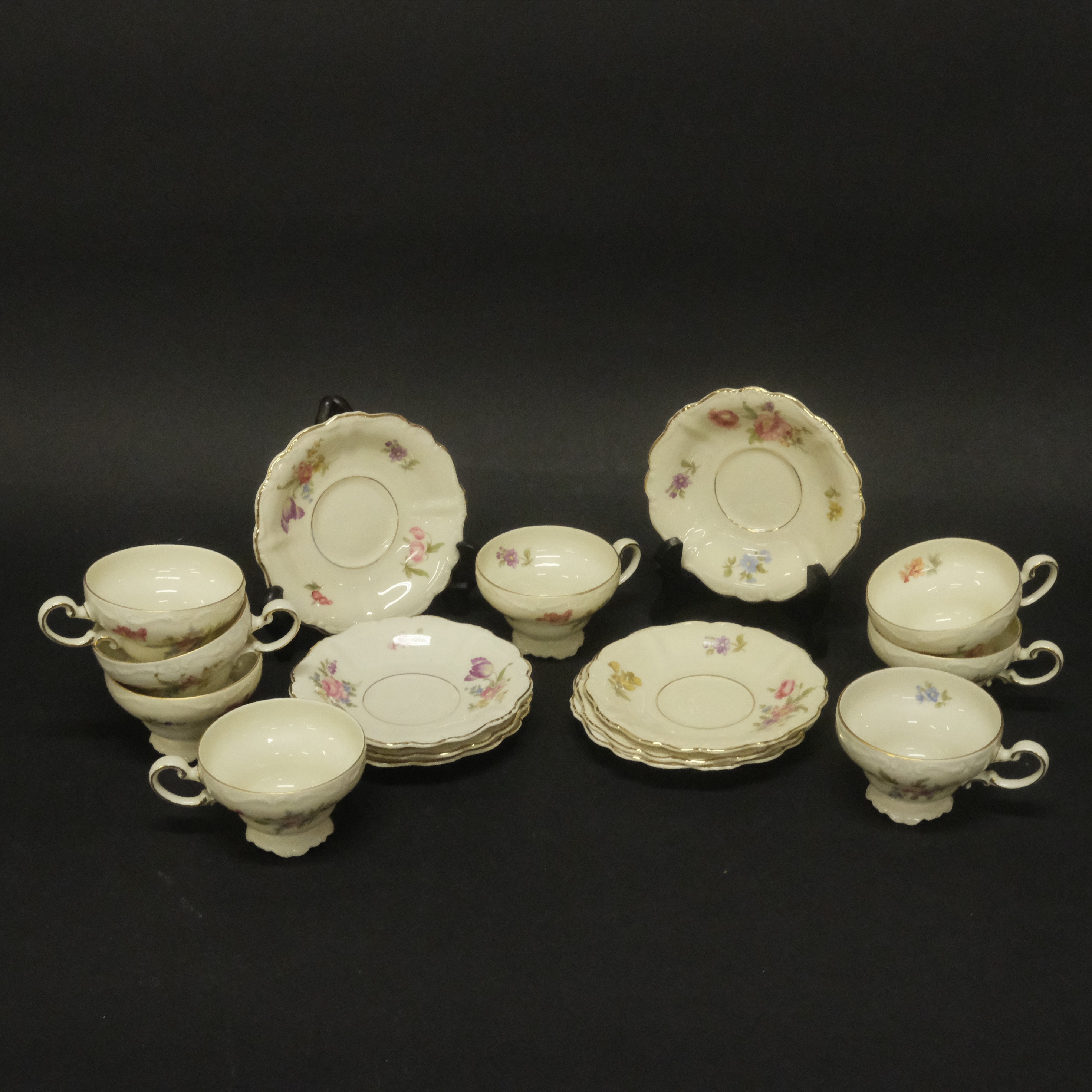 ROSENTHAL, SERVISDELAR, "POMPADOUR", 16 DELAR.