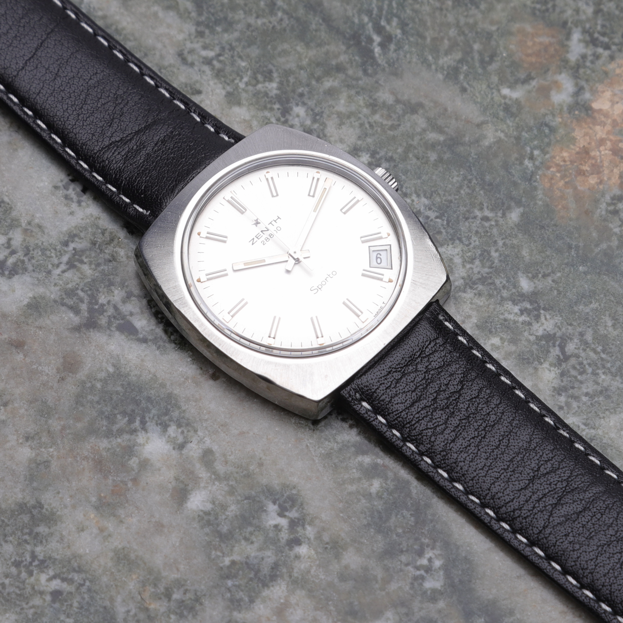 ARMBANDSUR, Sporto 28 800, Zenith, manuell, 1970-tal.