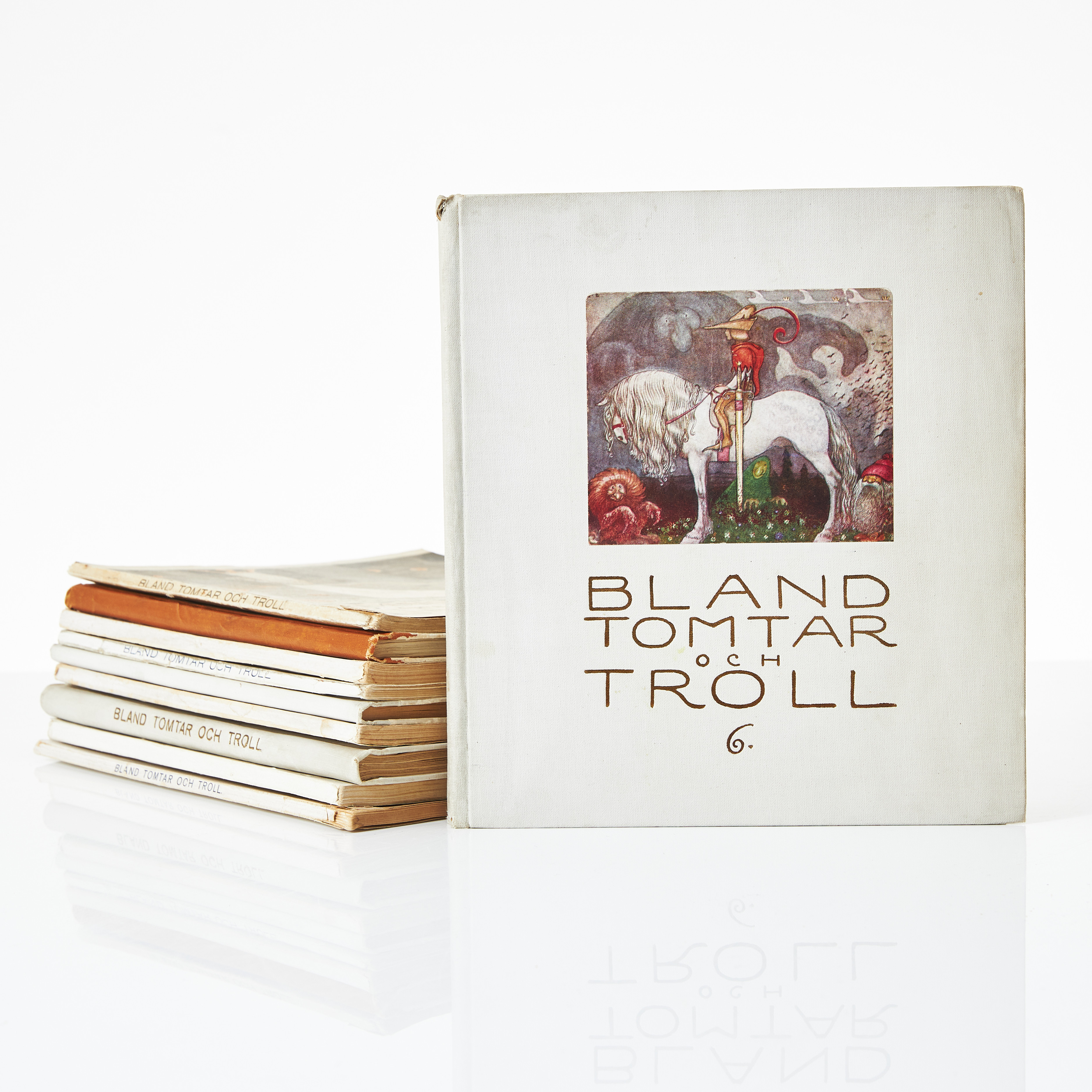 BAUER, BLAND TOMTAR OCH TROLL, 1907- 1917, 10 VOLYMER.