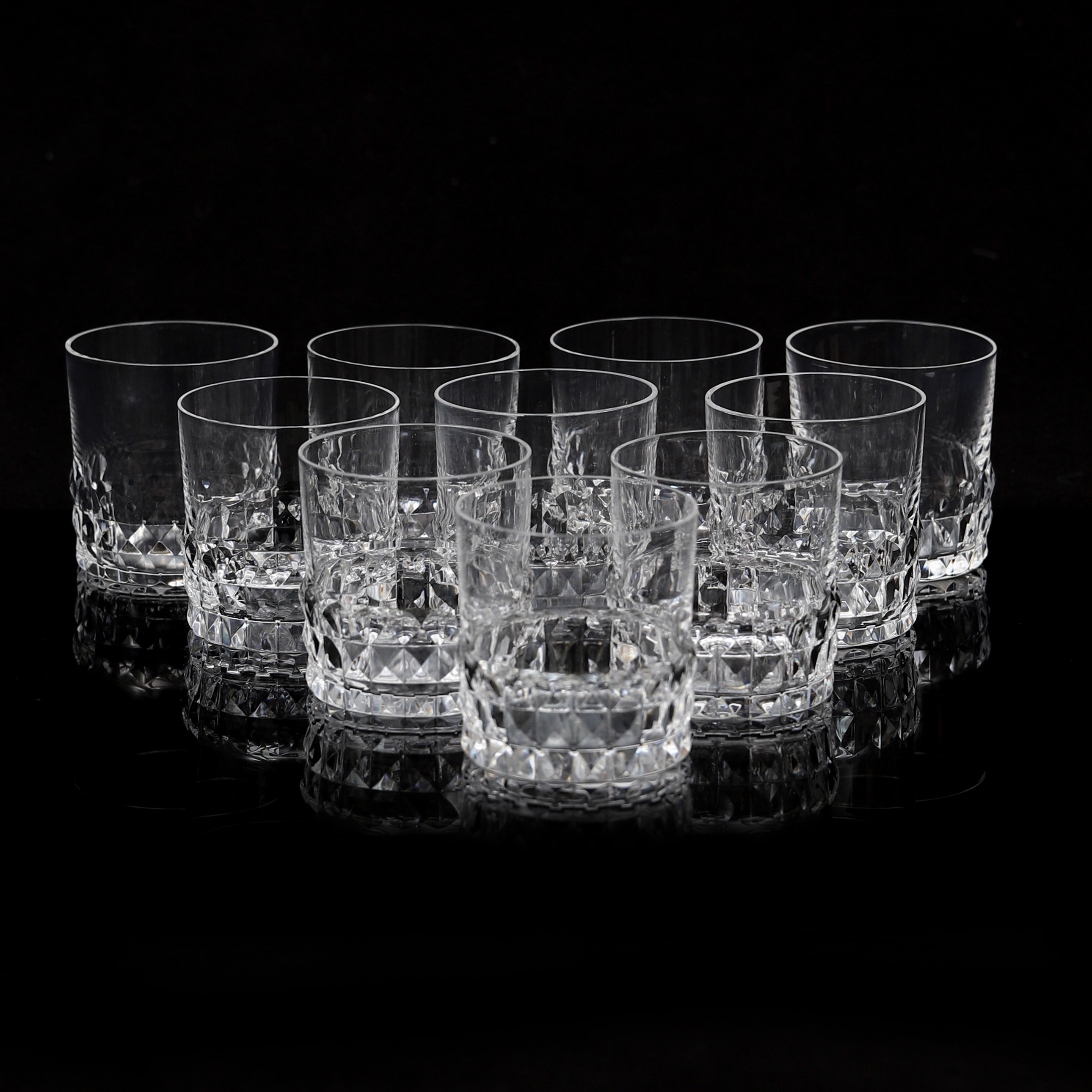 INGEBORG LUNDIN. Selterglas, 10 st, "Silvia", Orrefors.