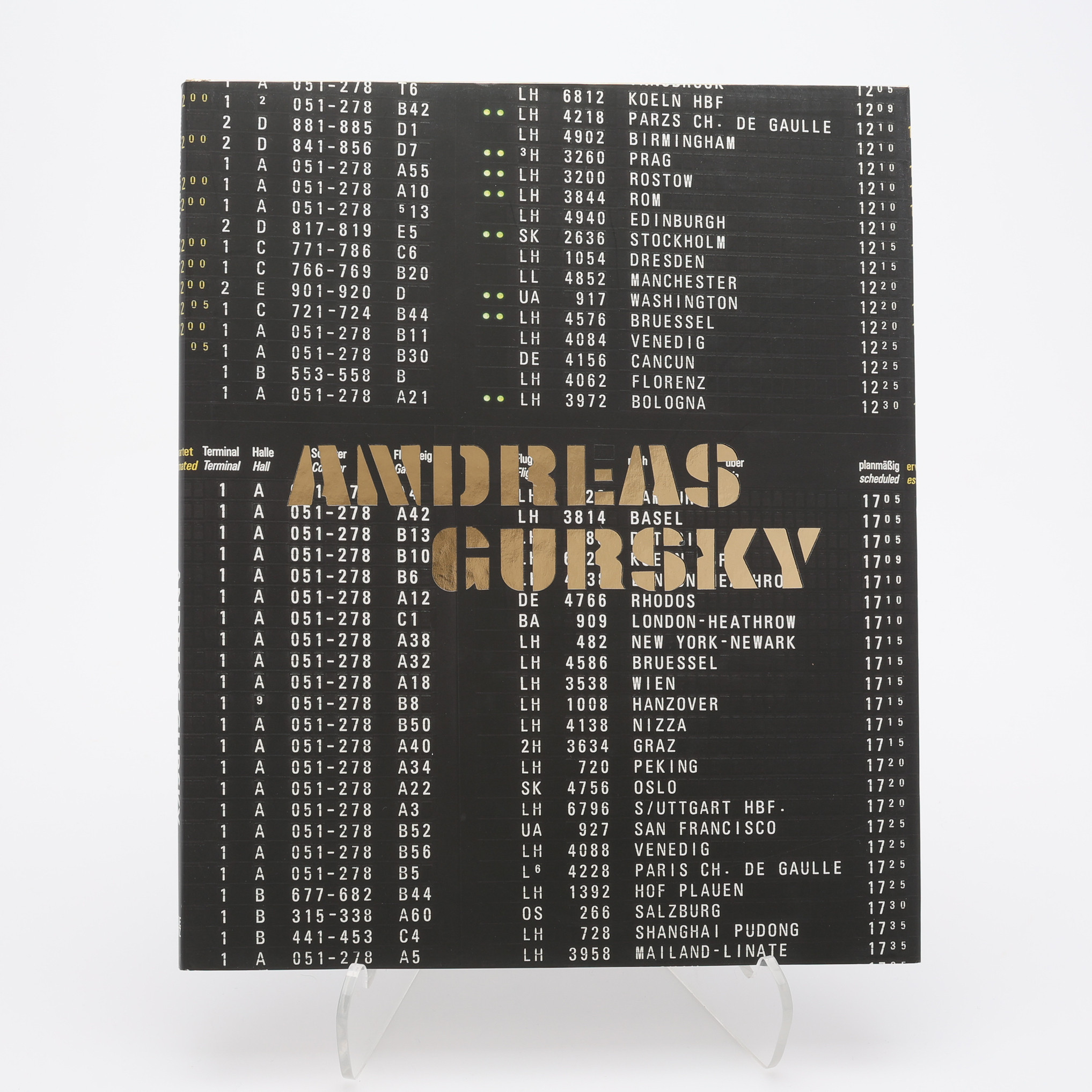 FOTO. DEN TYSKE FOTOKONSTNÄREN ANDREAS GURKY'S KATALOG TILL EN UTSTÄLLNING PÅ KUNTSMUSEUM BASEL 2008.