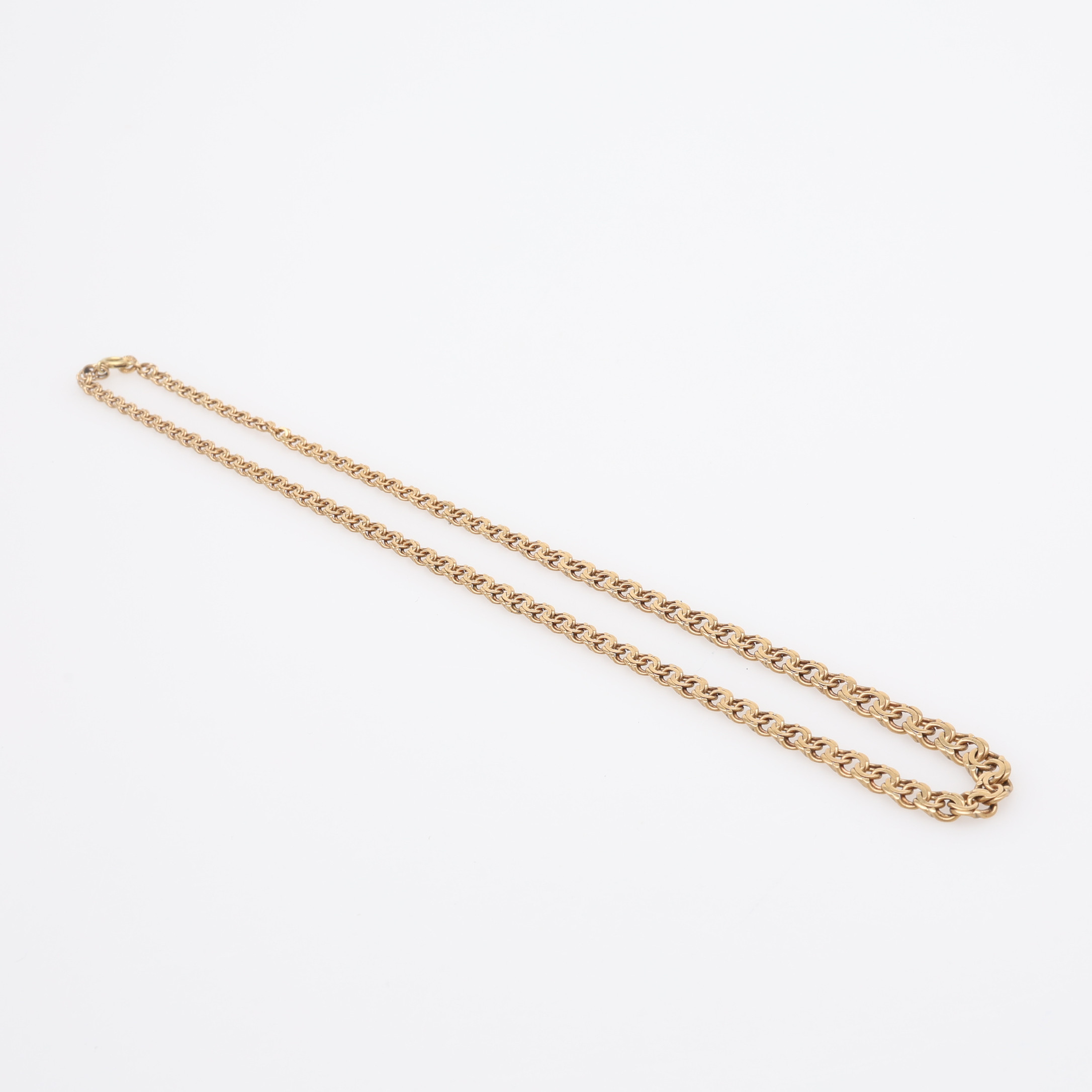 COLLIER 18K, DOSERAD BISMARCK-LÄNK, 16,7 G.