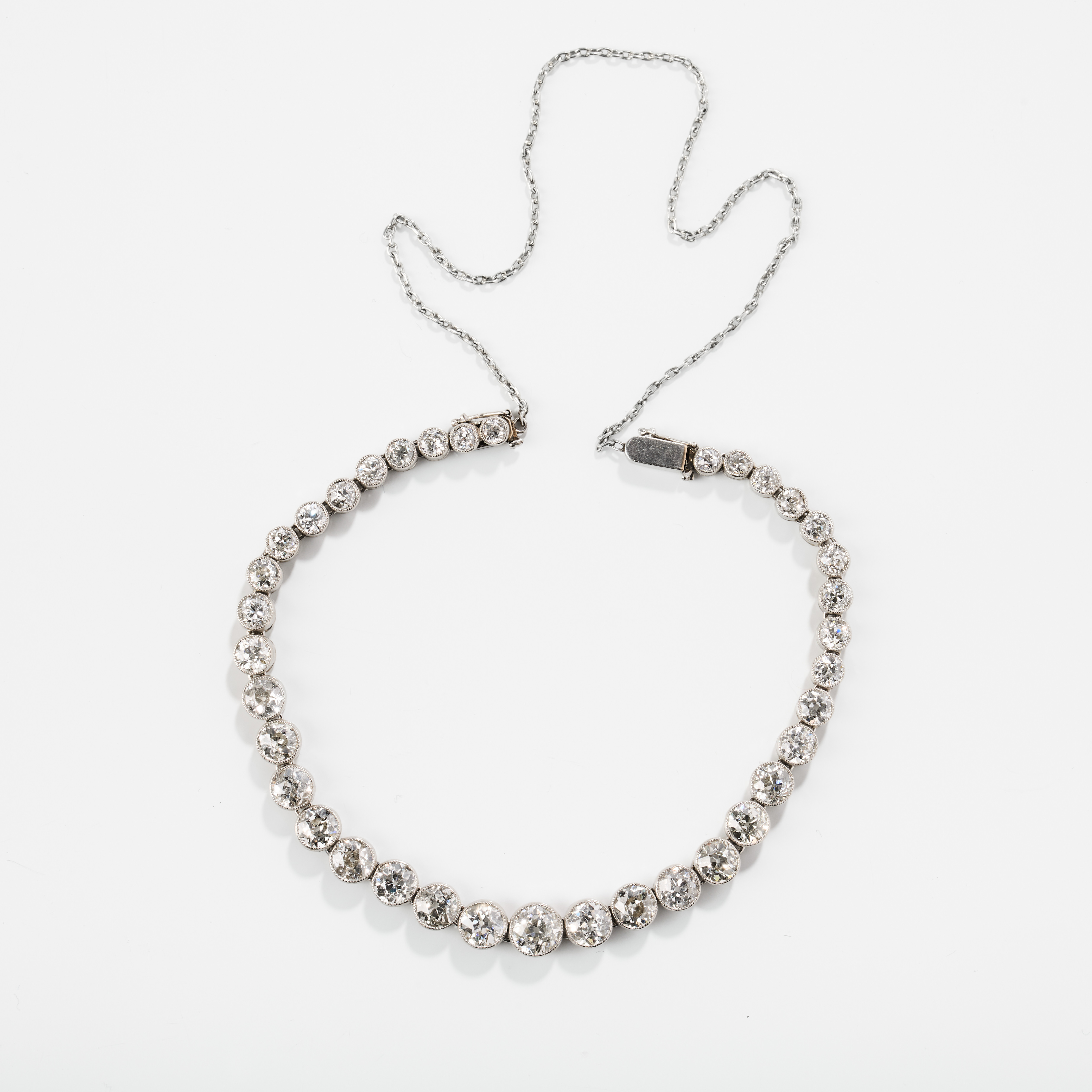 Armband/Collier, 18K vitguld med diamanter, 1920-tal.