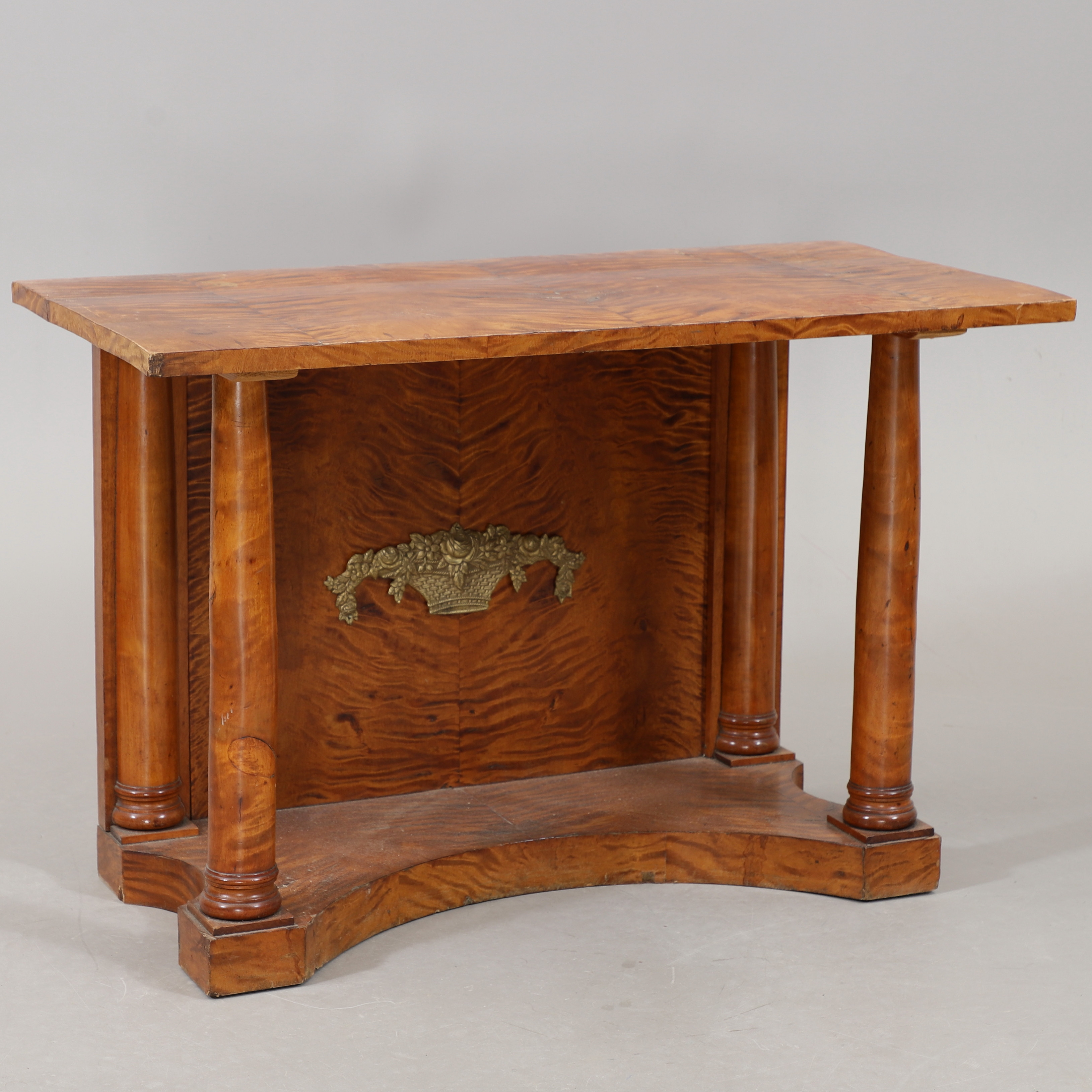 KONSOLBORD, björkfanér, Karl Johan, 1800-tal.