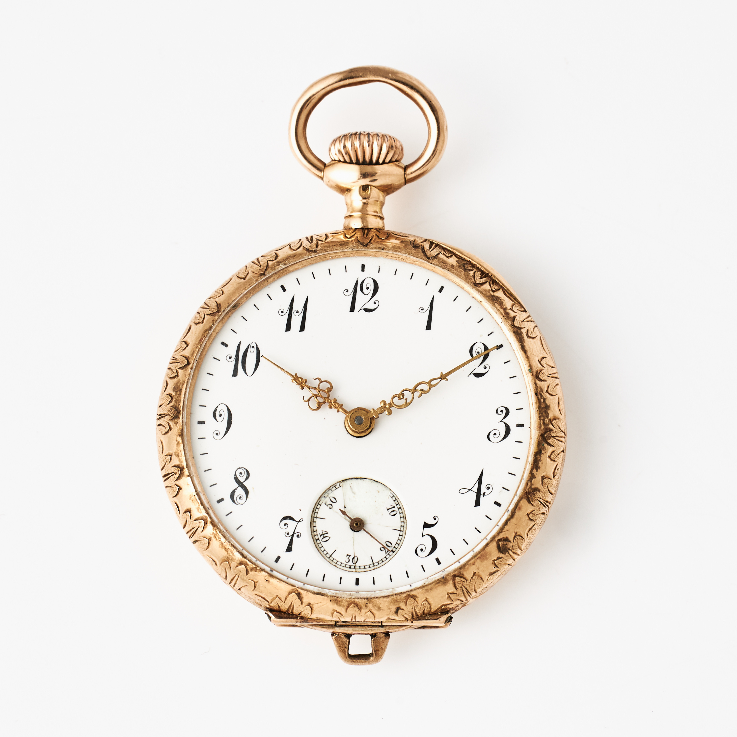 OMEGA, damfickur, 18 k guld, vitemaljerad urtavla, arabiska siffror, innerlock i oädel metall.
