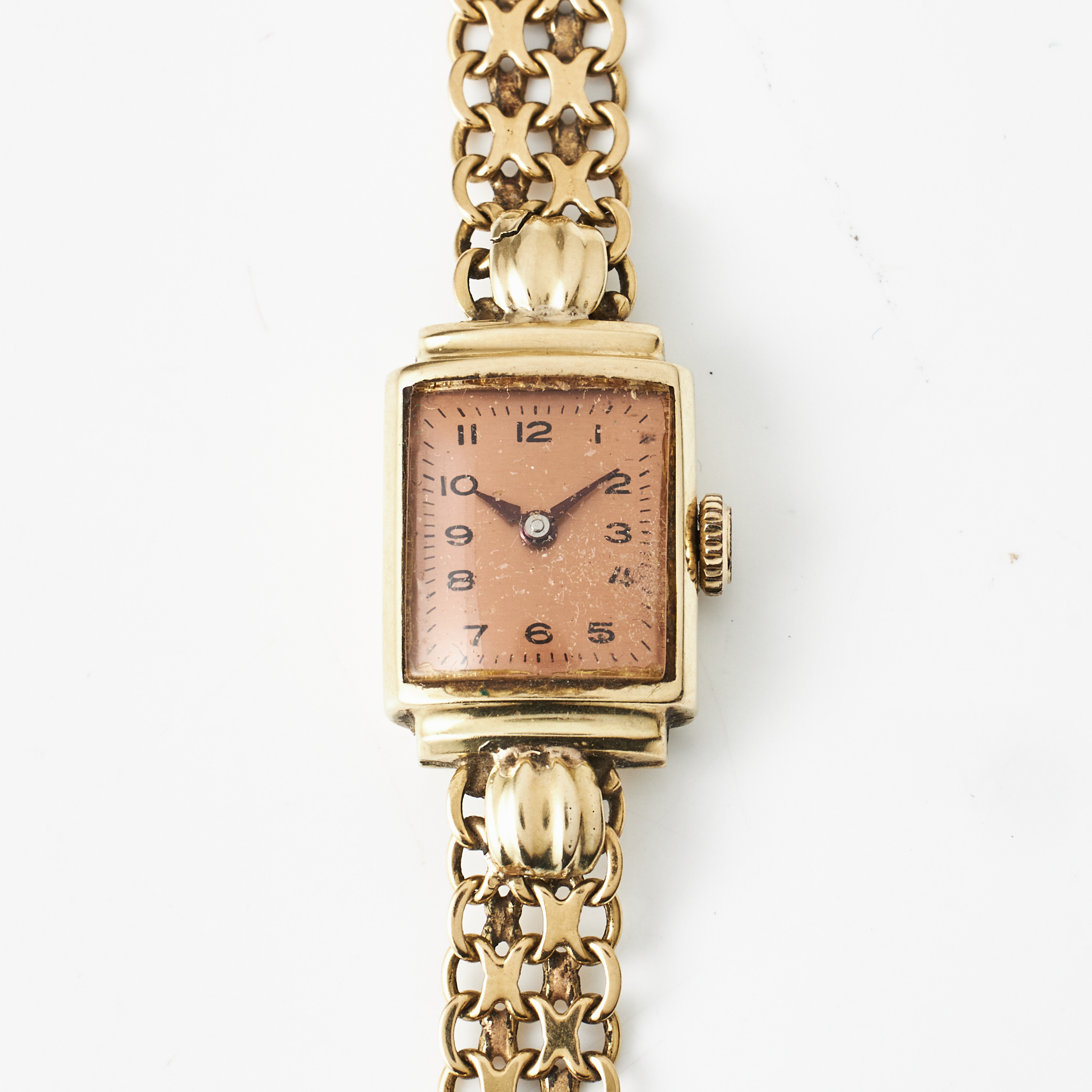 ARMBANDSUR, 14 k guld, manuell, arabiska siffror, plexiglas, ca 1940-tal, armband, 18 k guld, x-länk, Ädelsmycken AB, Stockholm 1957.