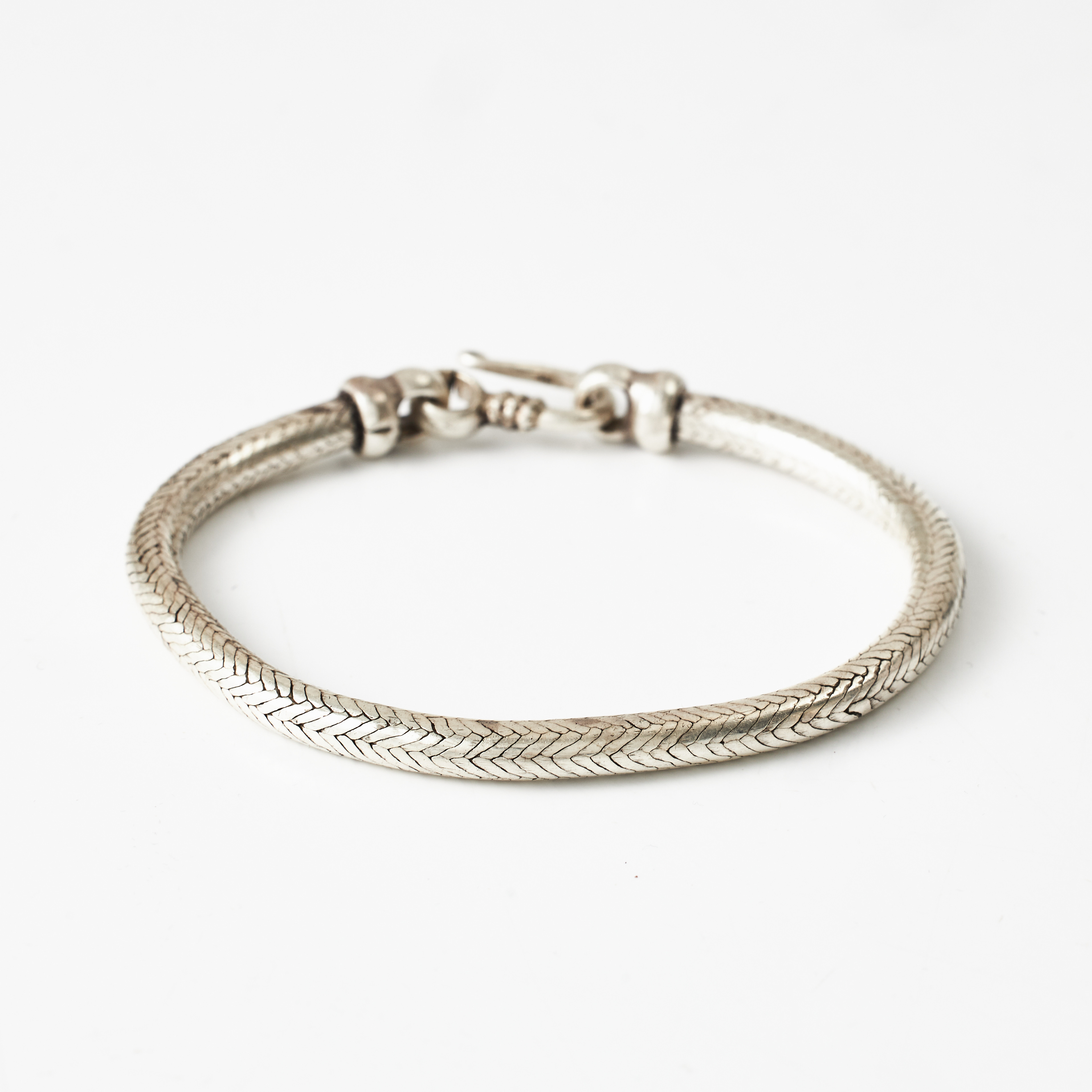 ARMRING, sterlingsilver, indiskt ormarmband.