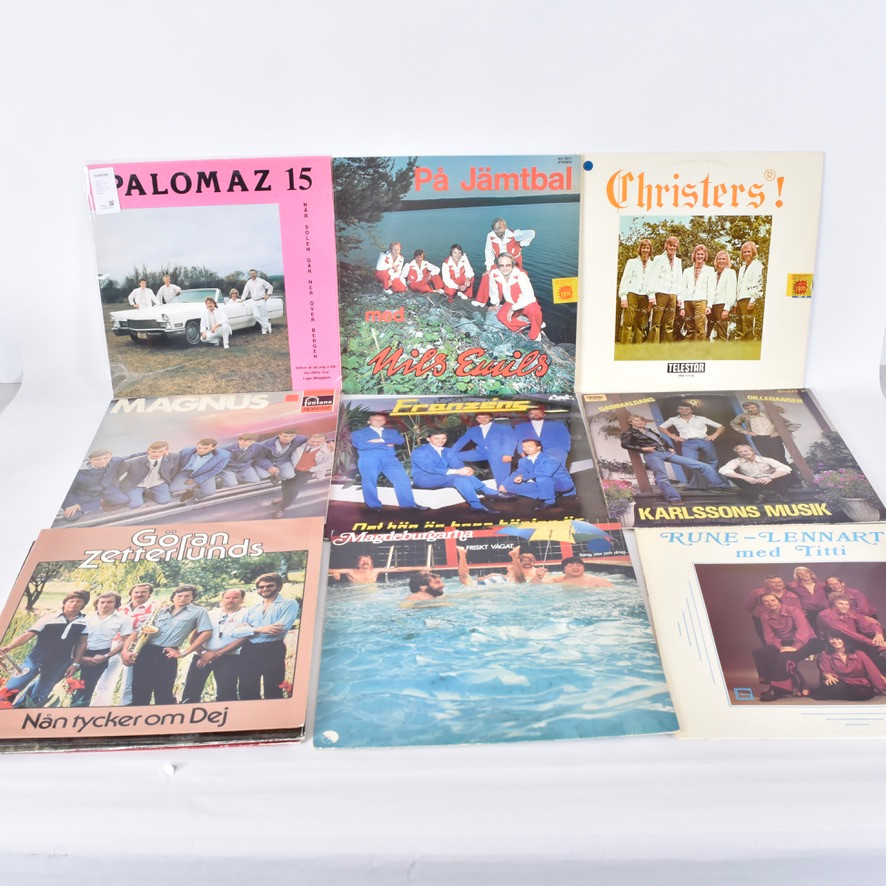 PARTI LP-SKIVOR, 36-stycken, Dansband, bla Saints och Trastinis.
