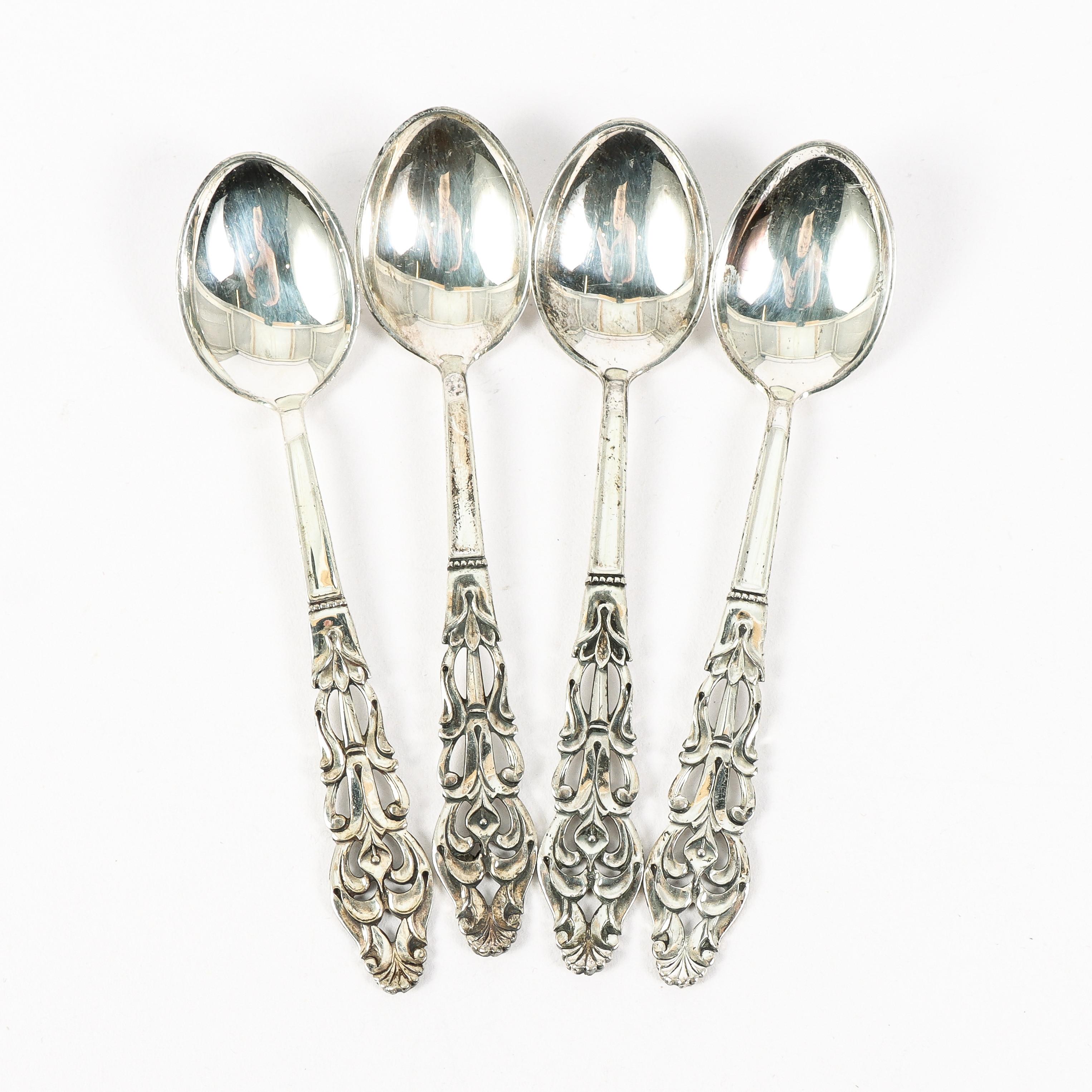 KAFFESKEDAR 4 stycken, silver.