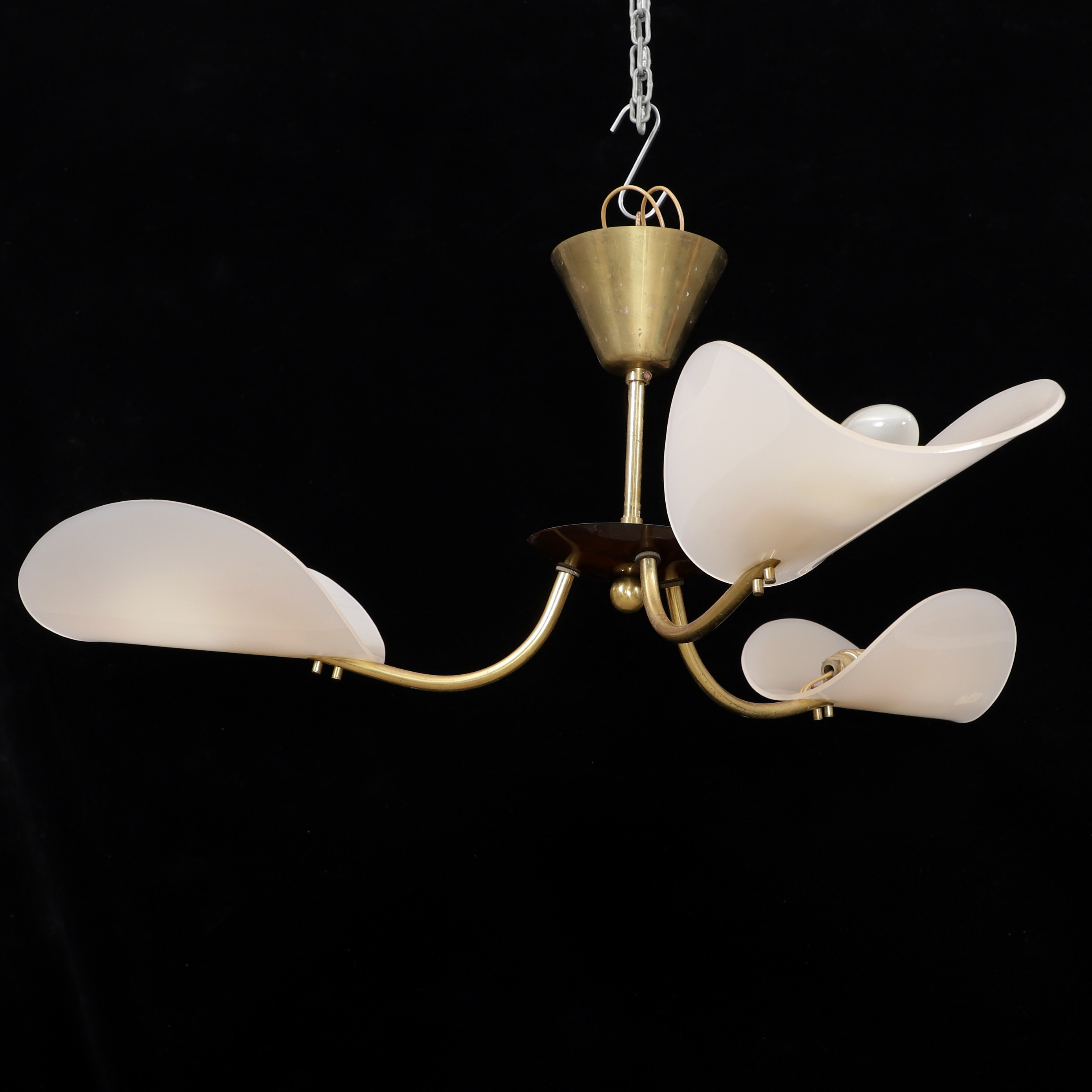 TAKLAMPA, metall/plast, art deco, 1930/40-tal.