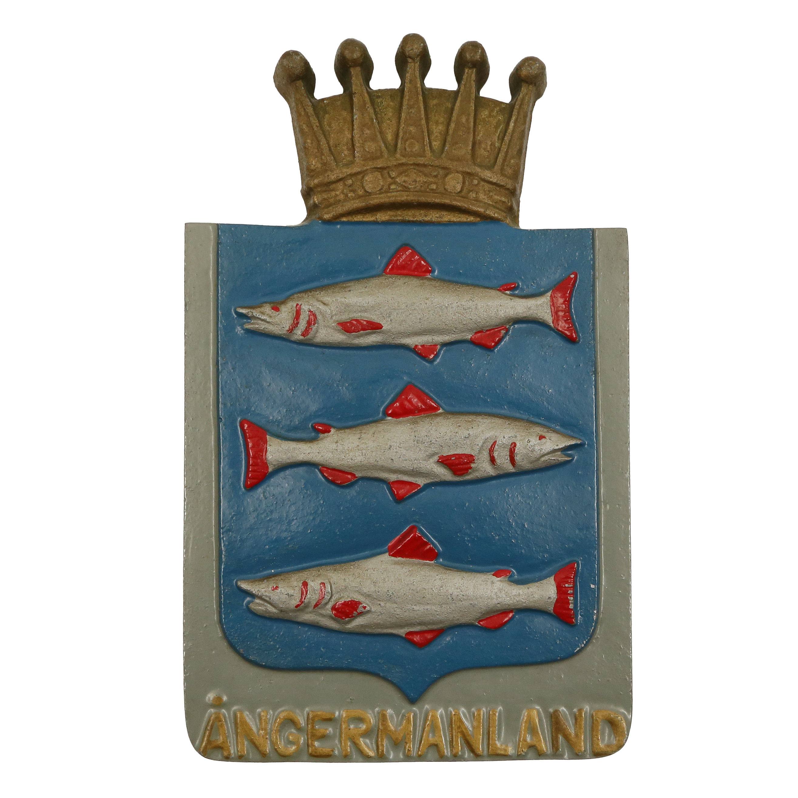 LANDSKAPSVAPEN "ÅNGERMANLAND", VÄGGRELIEF, 1900-TAL.