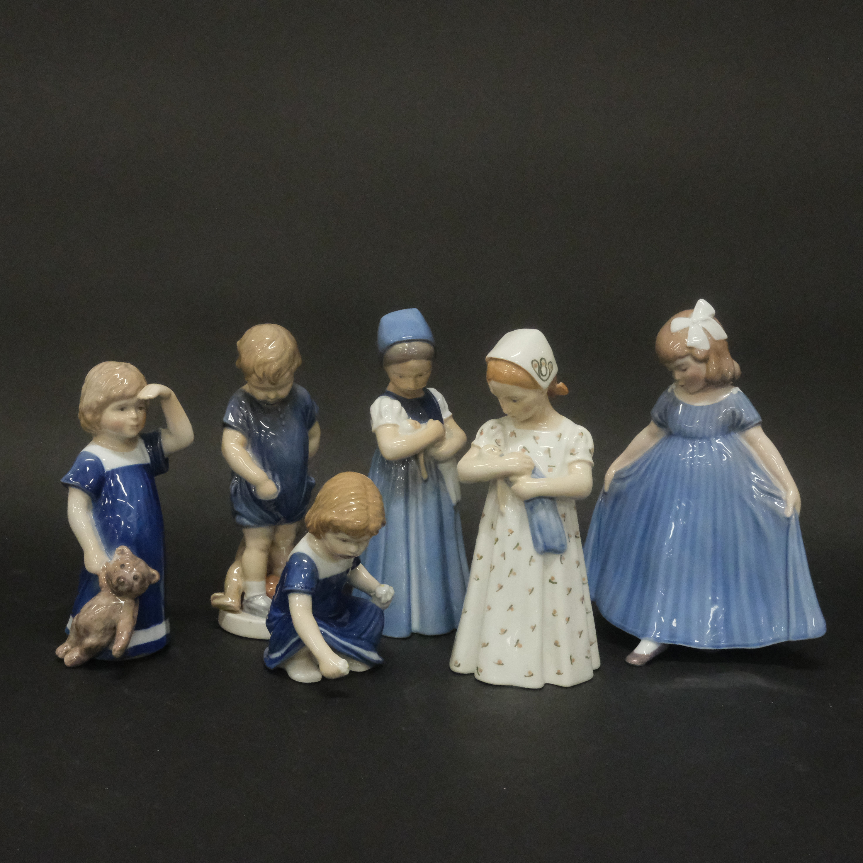 FIGURINER, ROYAL COPENHAGEN, SEX DELAR.